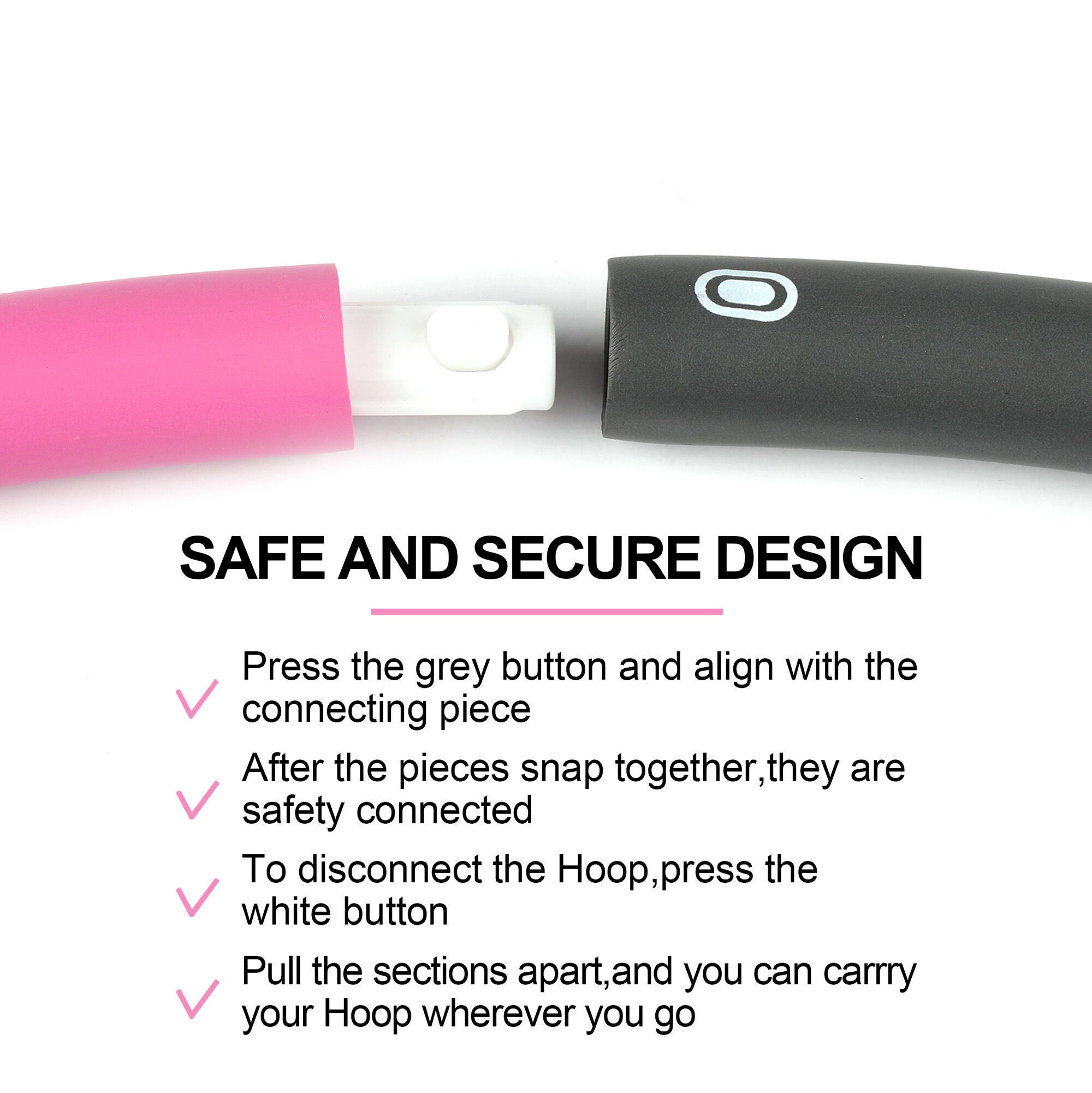 Weighted Hoola Hoop - Pink  | GNC