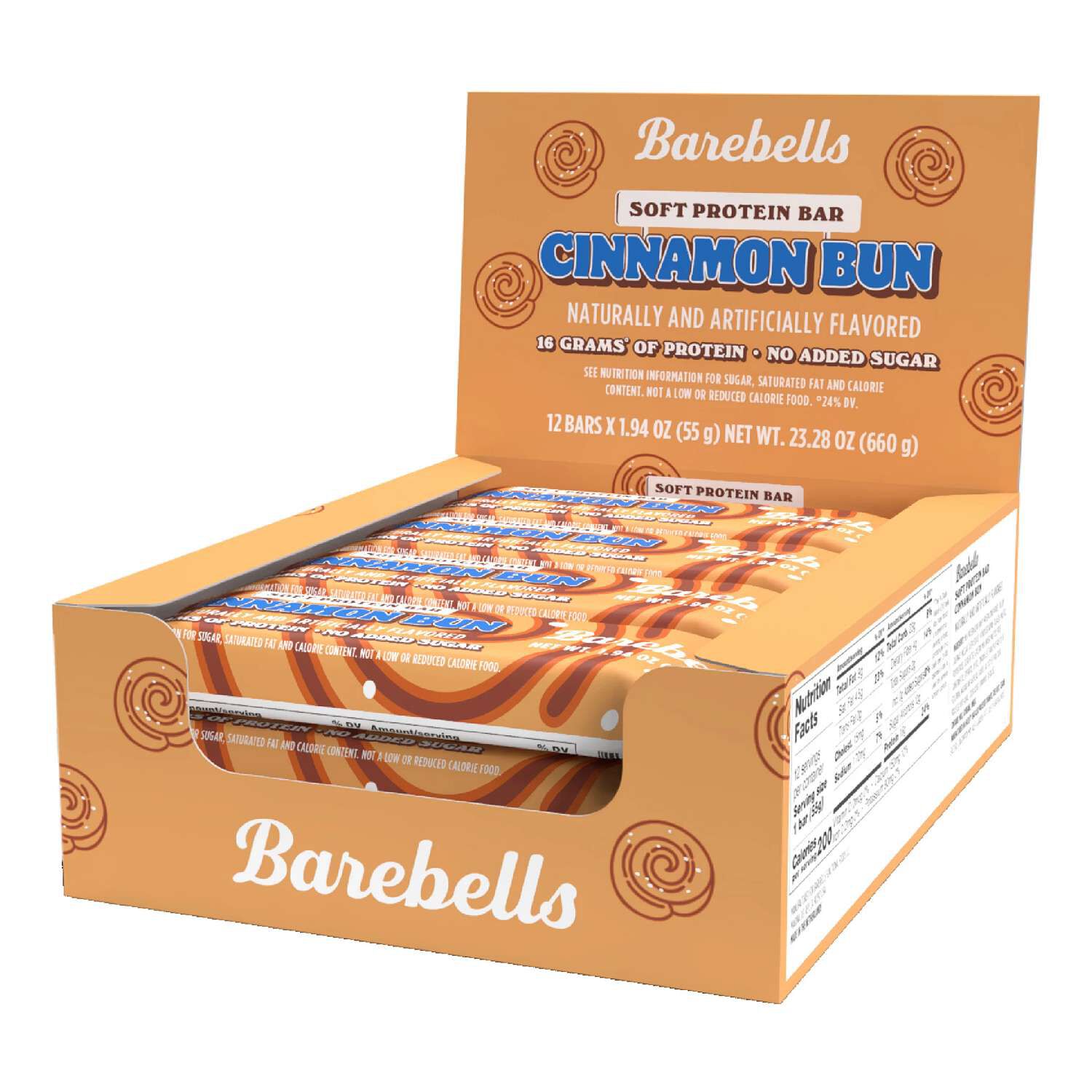 Soft Protein Bar - Cinnamon Bun (12 Bars) Cinnamon Bun | GNC