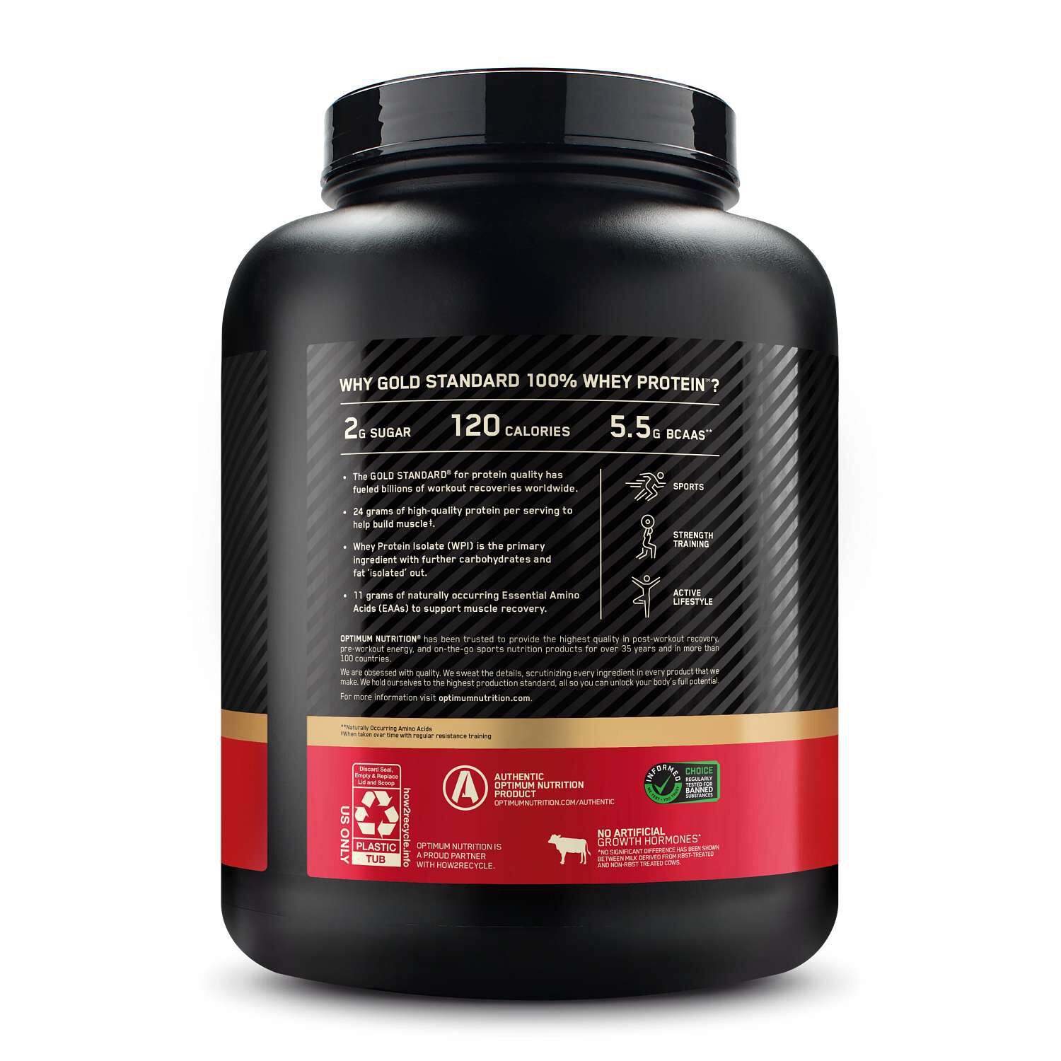 Gold Standard 100% Whey - Delicious Strawberry (73 Servings)