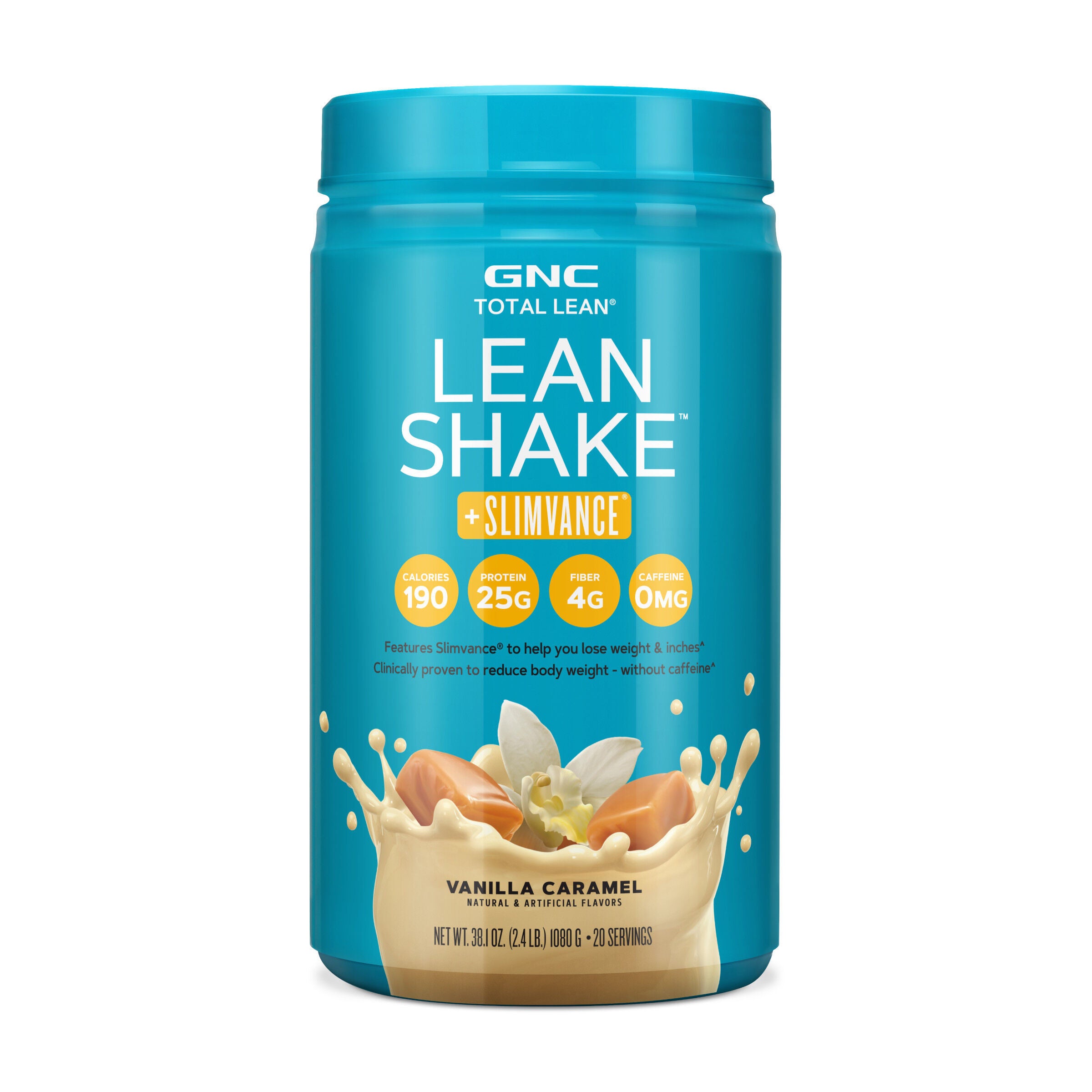 Lean Shake™ + Slimvance® Caffeine Free - Vanilla Caramel (20 Servings) Vanilla Caramel | GNC Lean Shake™ + Slimvance® Caffeine Free - Vanilla Caramel (20 Servings) Vanilla Caramel | GNC