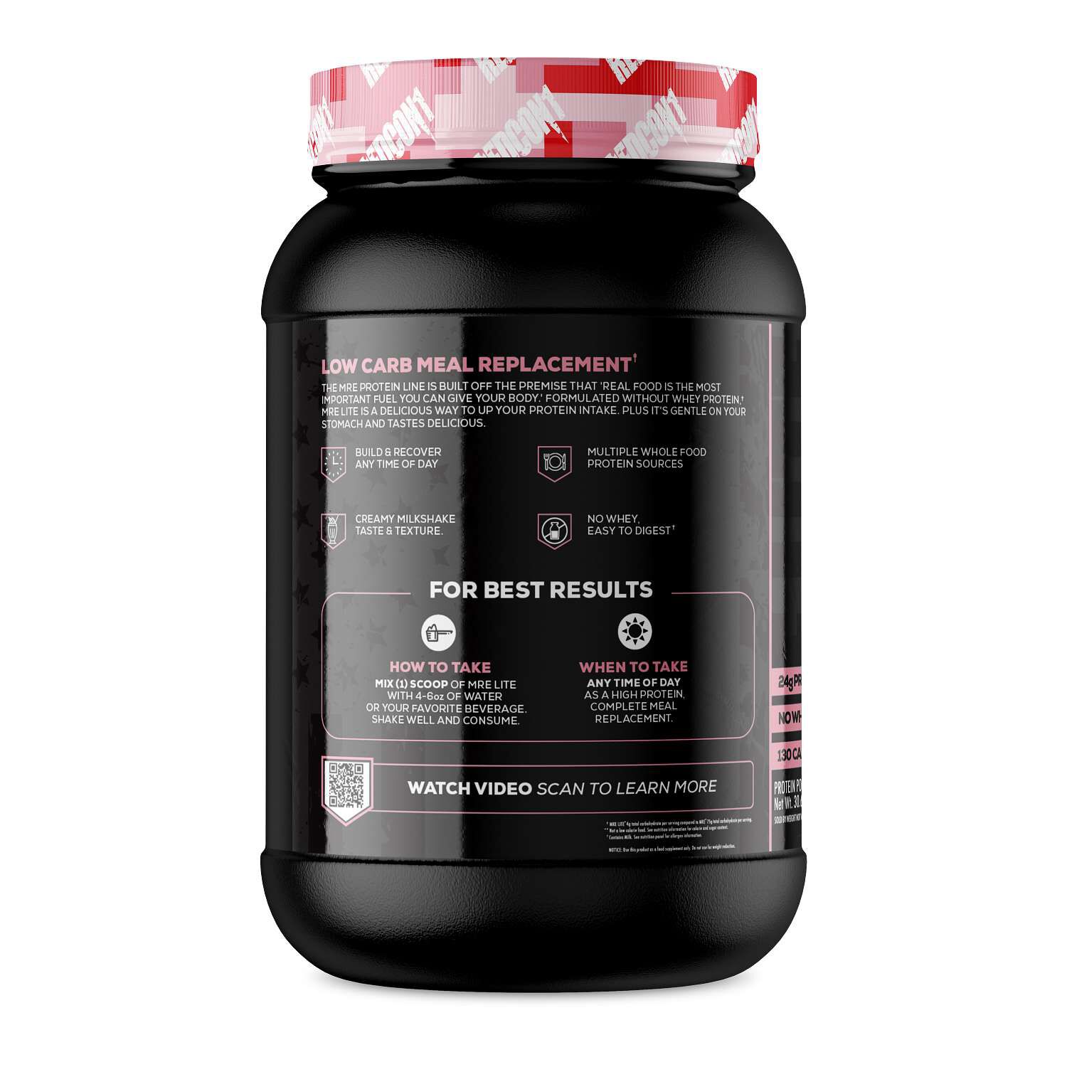 MRE Lite&reg; Whole Food Protein - Strawberry Shortcake (30 Servings)  | GNC
