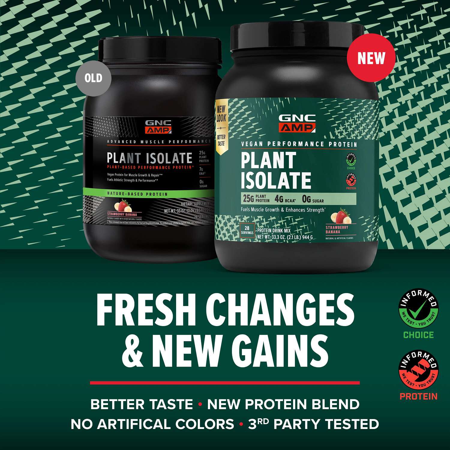 Plant Isolate Protein - Strawberry Banana (28 Servings)