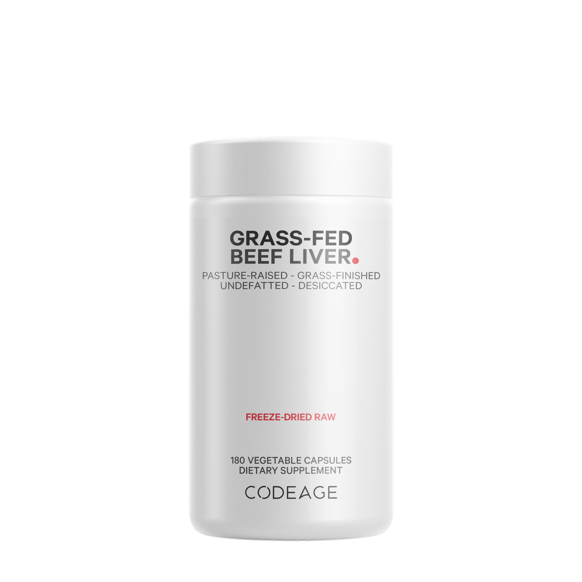 Grass-Fed Beef Liver - 180 Capsules &#40;60 Servings&#41;  | GNC