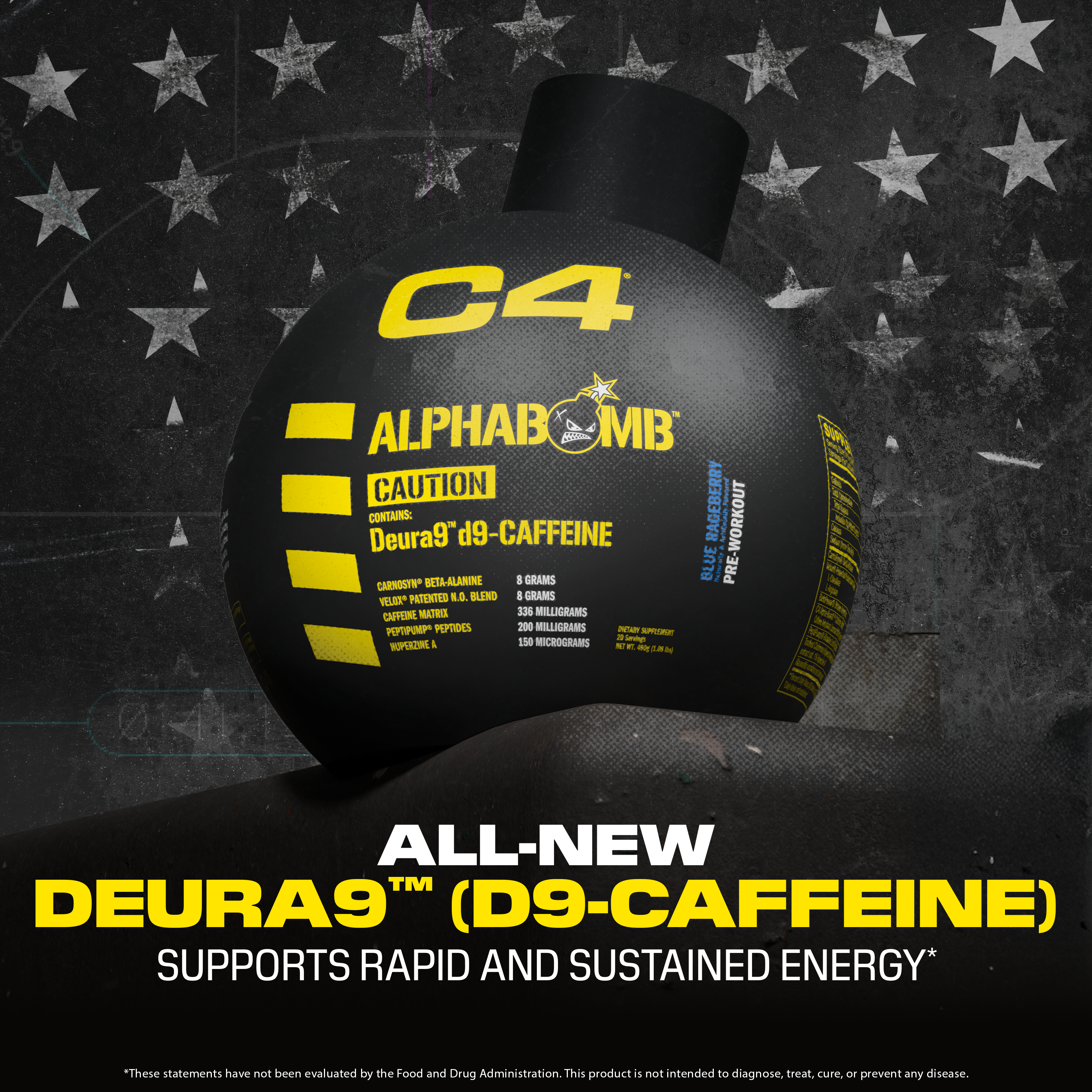 C4 Alpha Bomb Pre-Workout - Blue Rageberry (20 Servings)  | GNC
