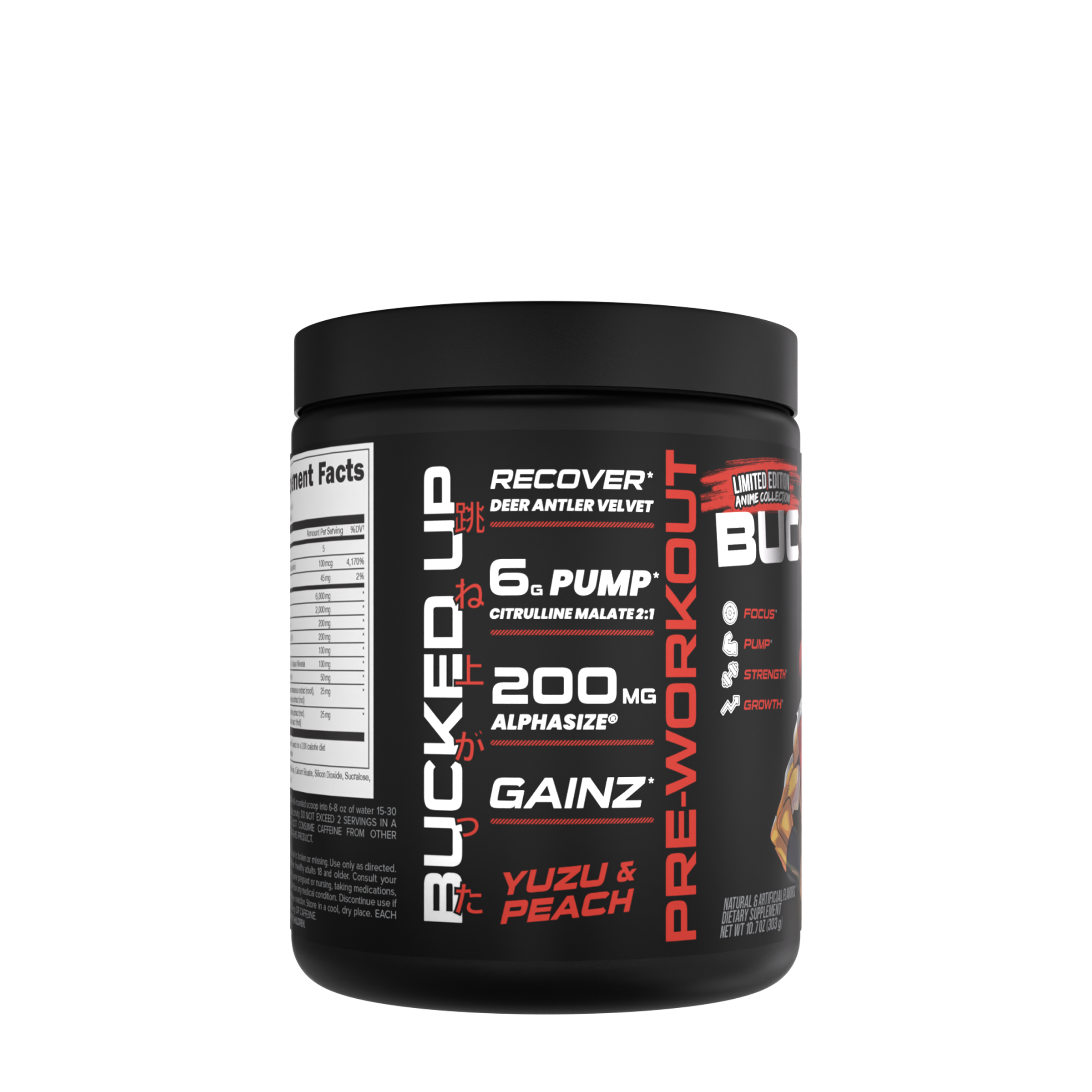 Bucked Up® - Pre-Workout - Yuzu & Peach (30 Servings) | GNC