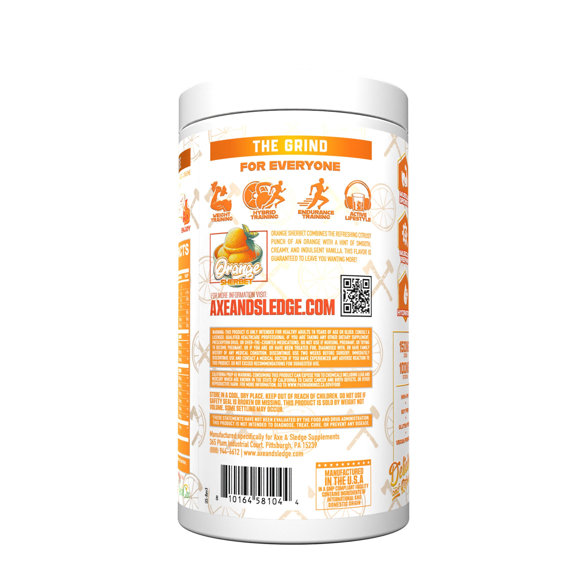 The Grind V2 - Orange Sherbet (30 Servings)