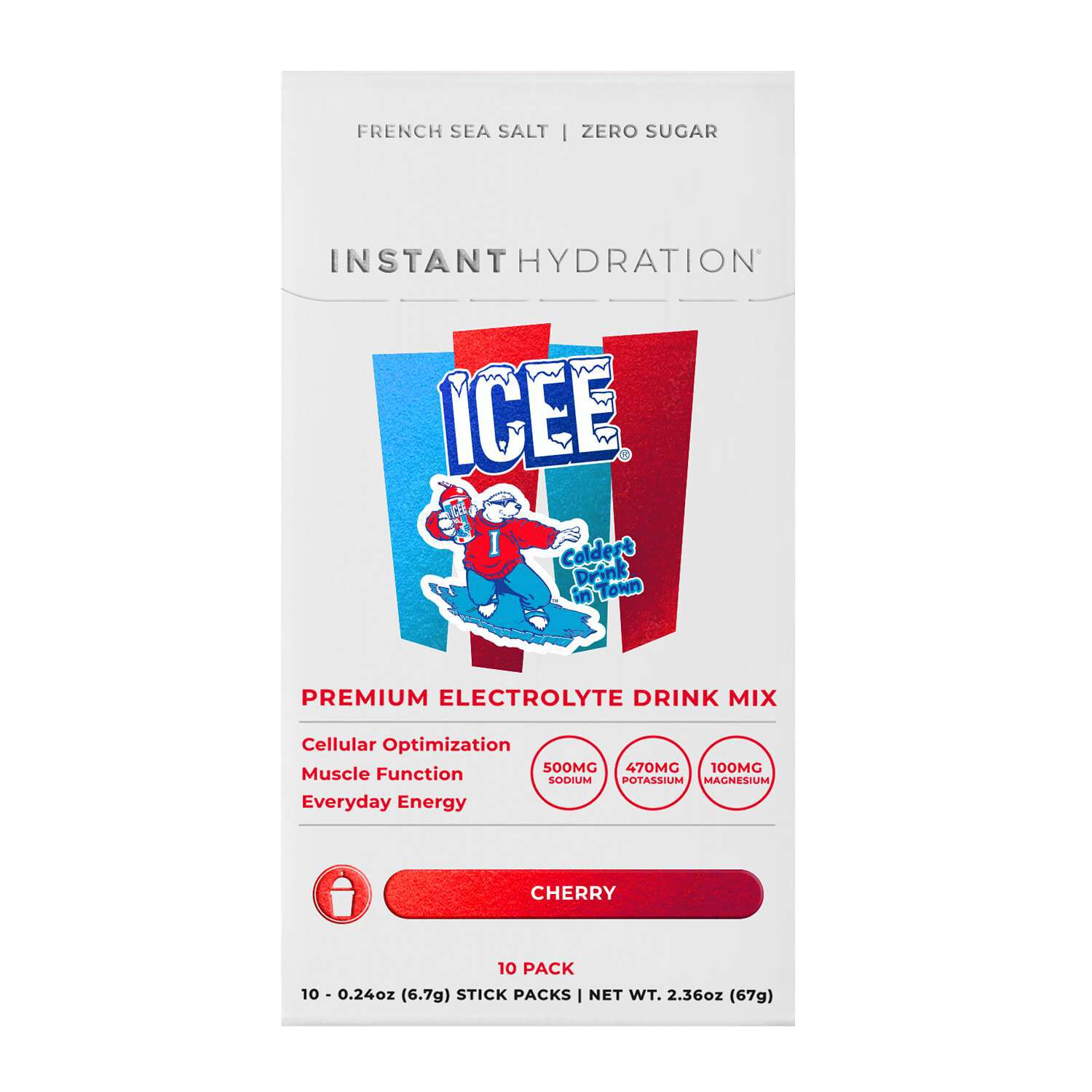 Premium Electrolyte Drink Mix - ICEE&reg; Cherry (10 Pack)