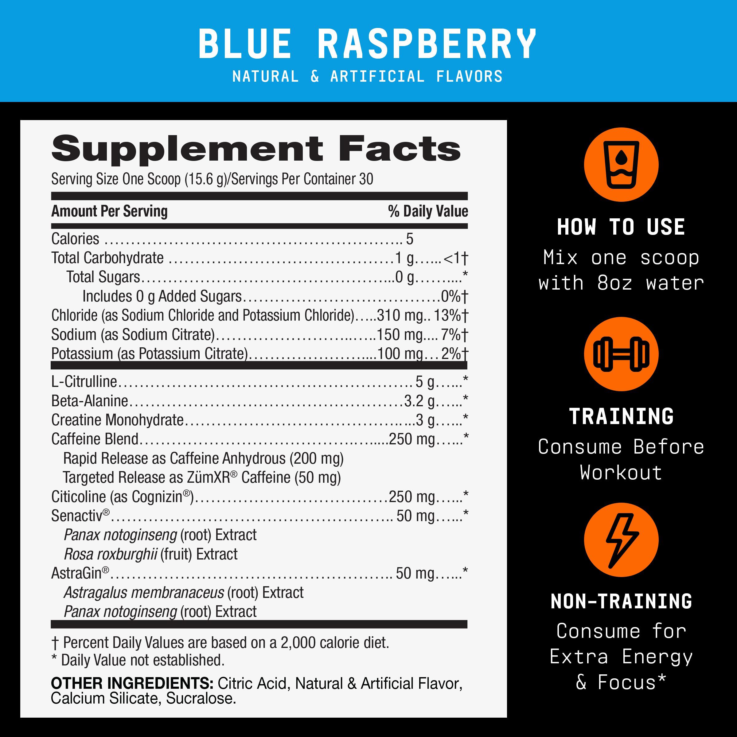 LIT V2 Pre-Workout - Blue Raspberry (30 Servings) Blue Raspberry | GNC
