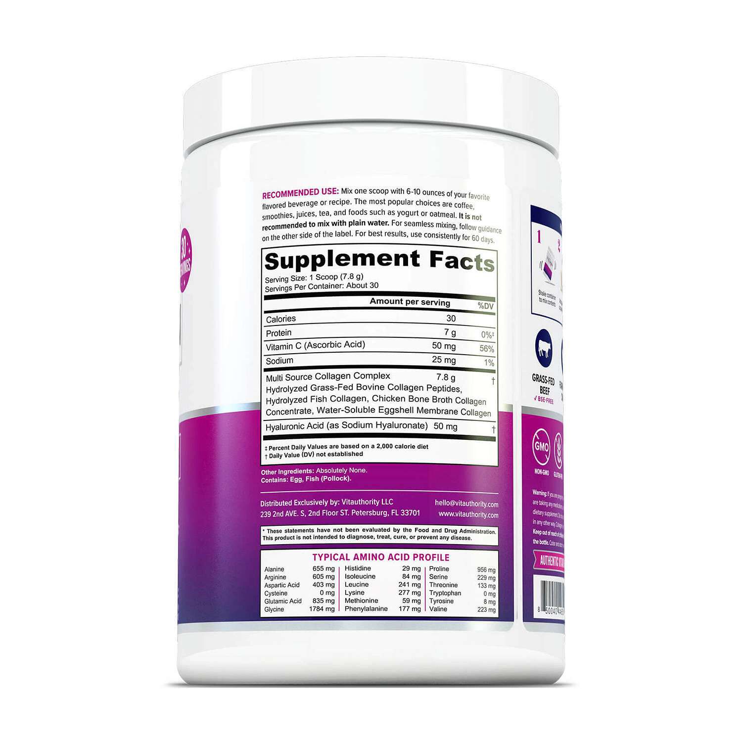 Multi Collagen Protein Powder - Unflavored - 8.26 oz. (30 Servings)  | GNC