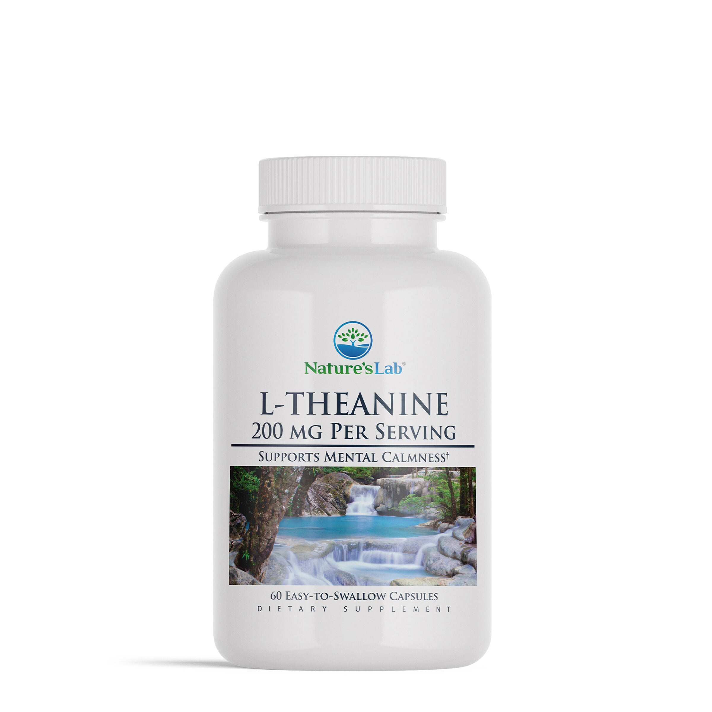 L-Theanine 200mg - 60 Capsules (60 Servings)  | GNC