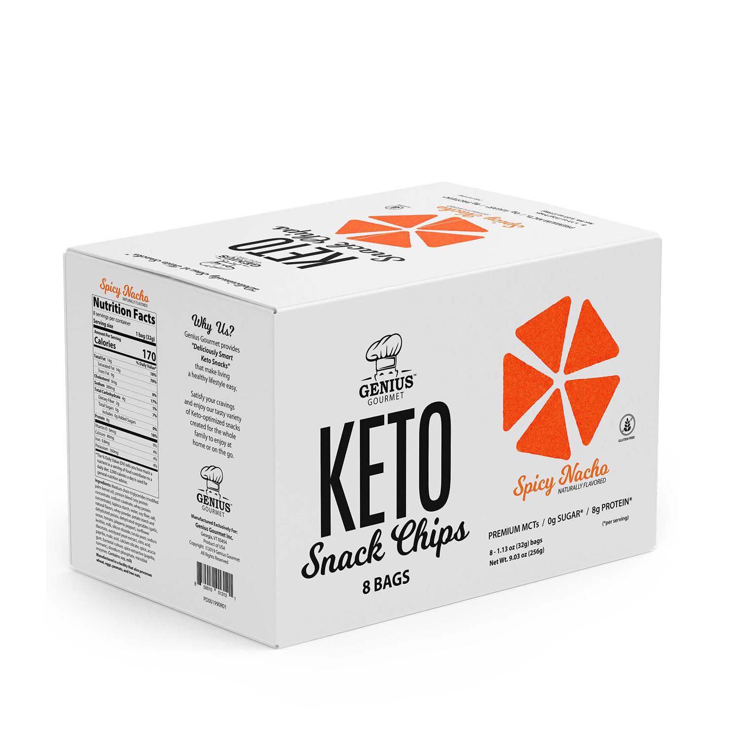 Keto Snack Chips Spicy Nacho GNC