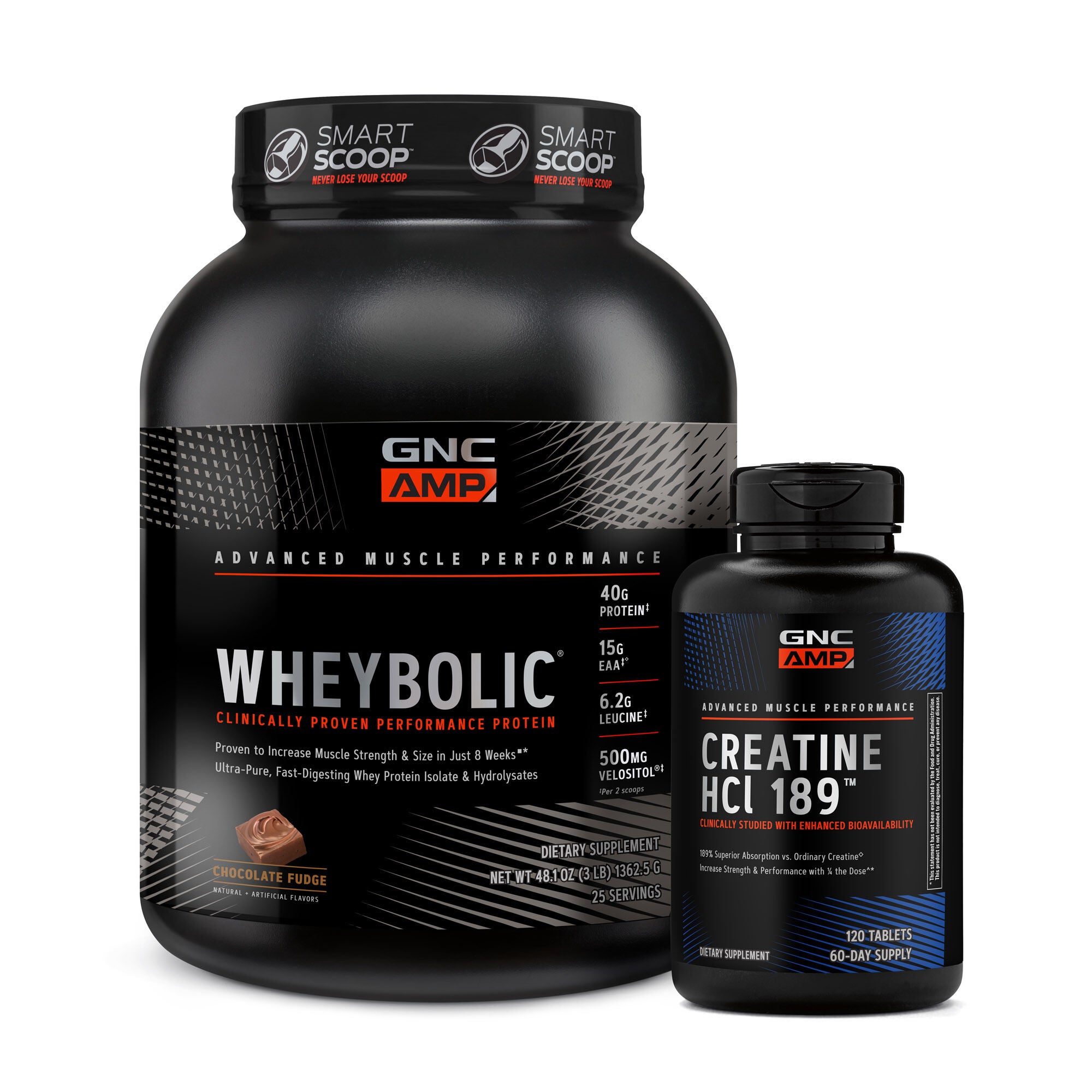 GNC AMP Wheybolic + Creatine HCl 189™ Bundle GNC