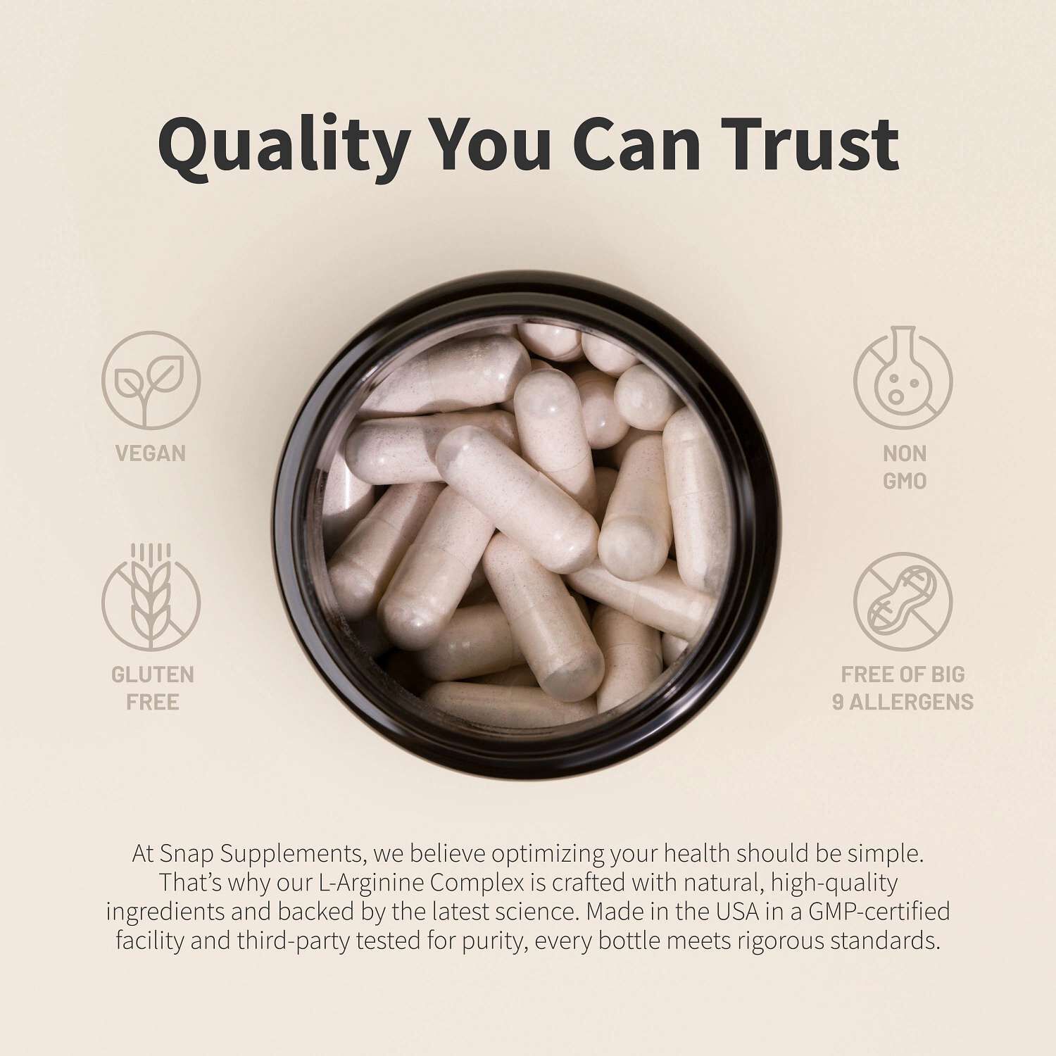 L-Arginine Power Complex - 60 Capsules (30 Servings)  | GNC