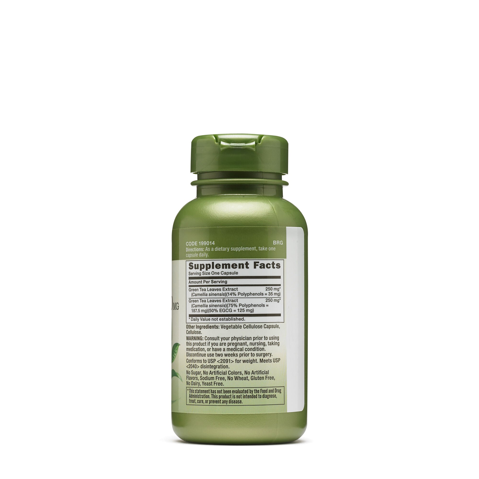 Green Tea Complex 500 mg - 100 Vegetarian Capsules (100 Servings)