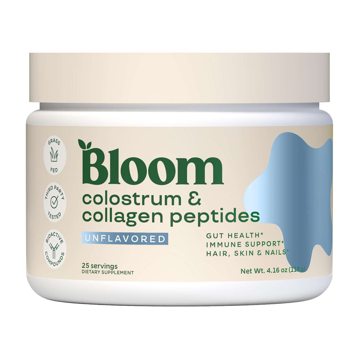Colostrum & Collagen Peptides - Unflavored (25 Servings)