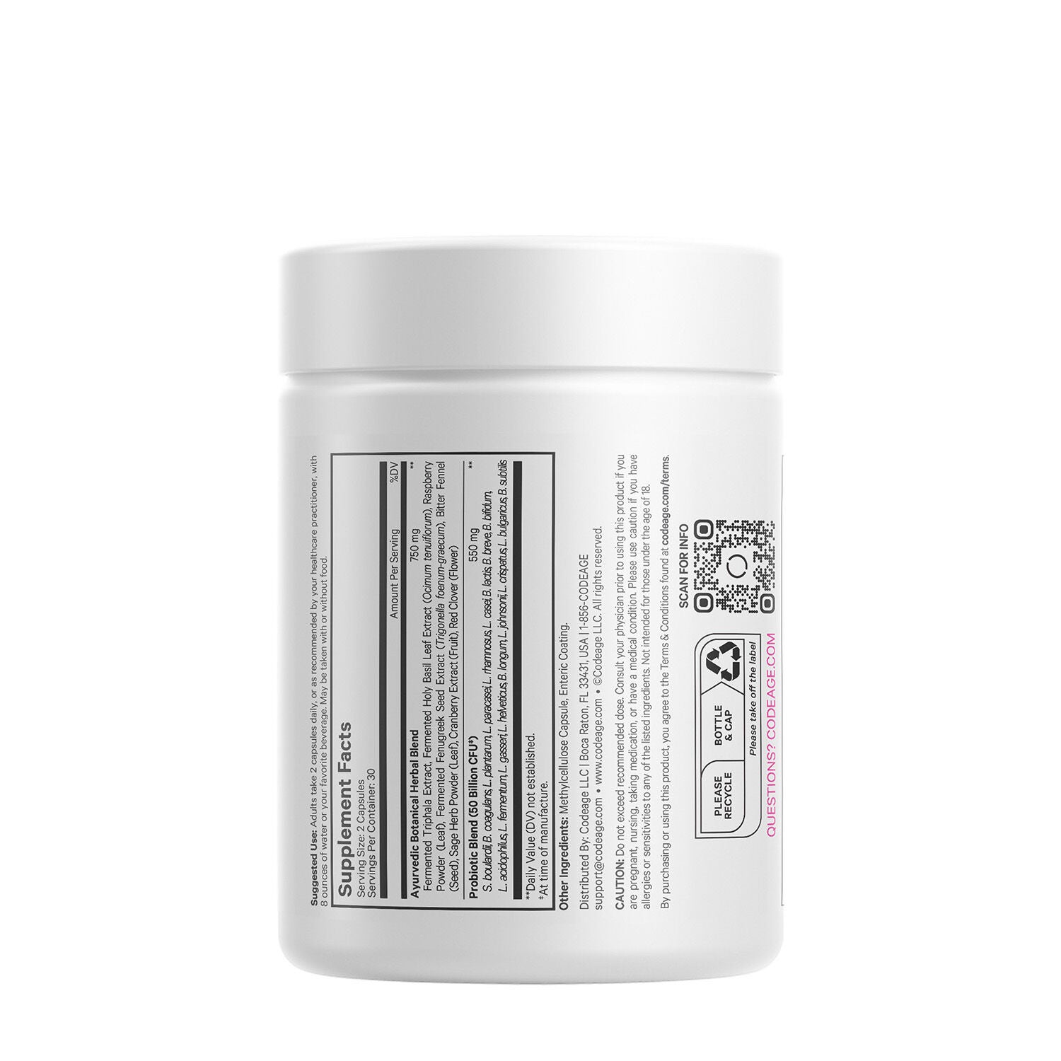 Women's Probiotic 50 Billion CFU &amp; Prebiotics Vegan Digestion Supplement - 60 Capsules (30 Servings)  | GNC