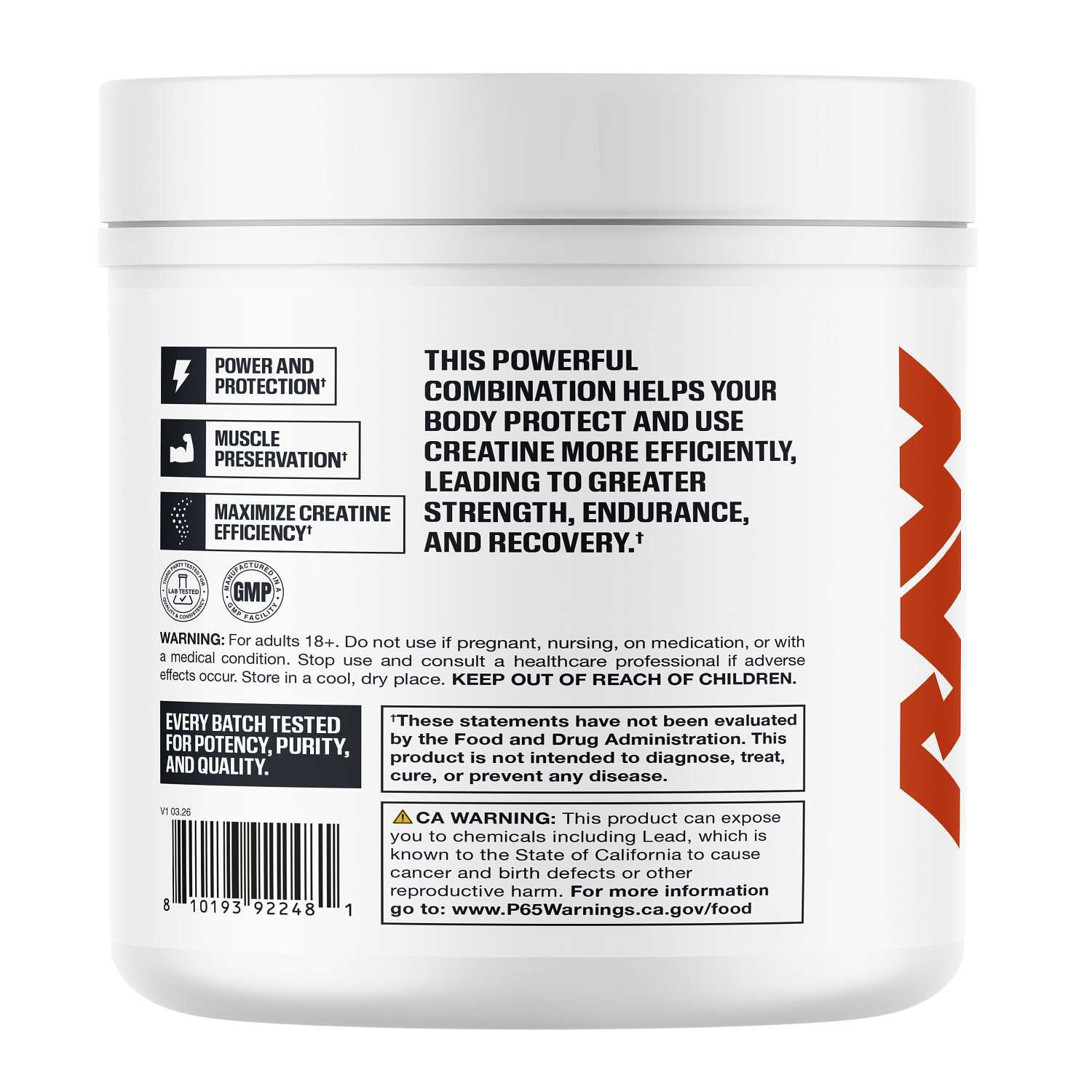 Creatine+ HMB - Cotton Candy Grape (30 Servings)