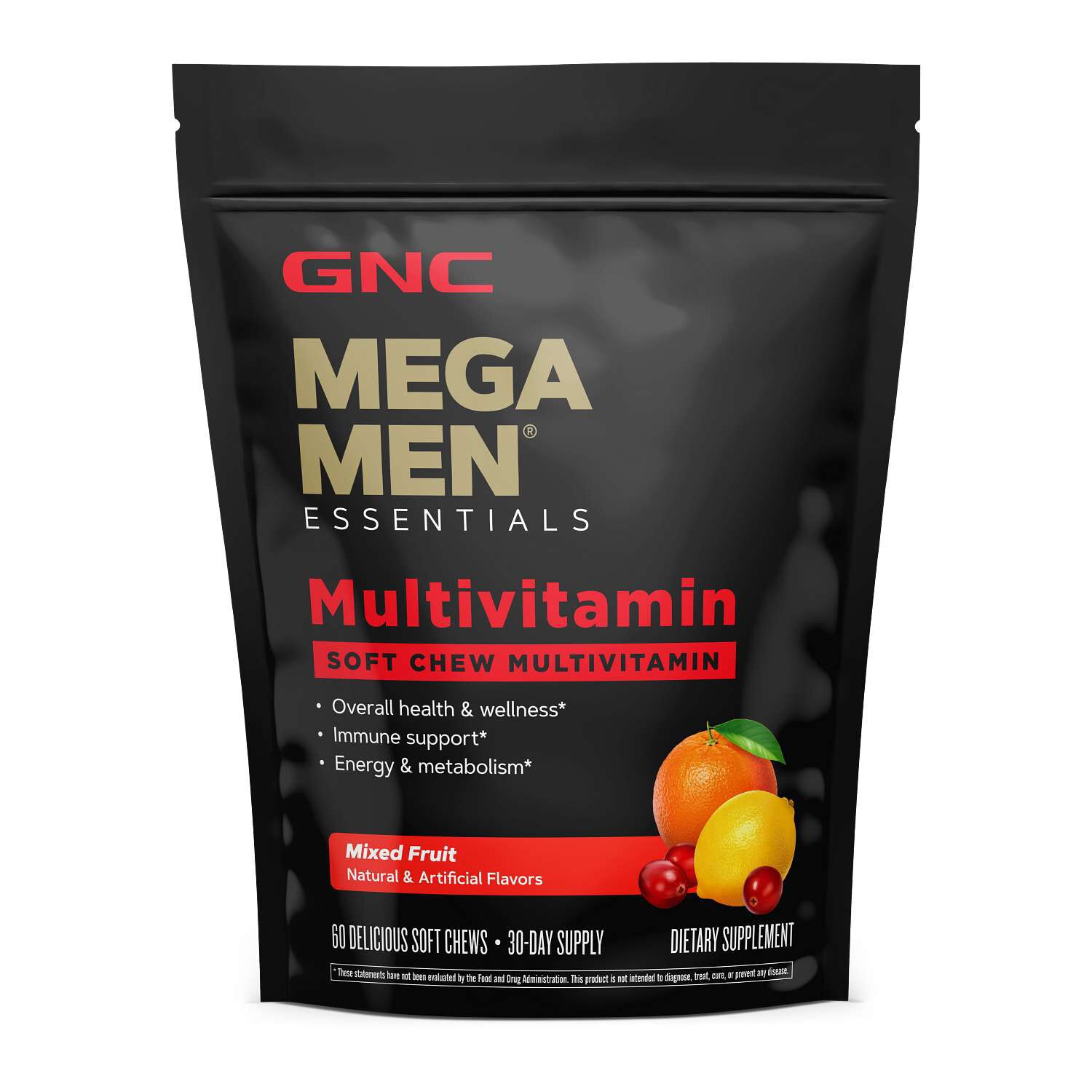 Soft Chew Multivitamin - Mixed Fruit - 60 Soft Chews (30 Servings)  | GNC