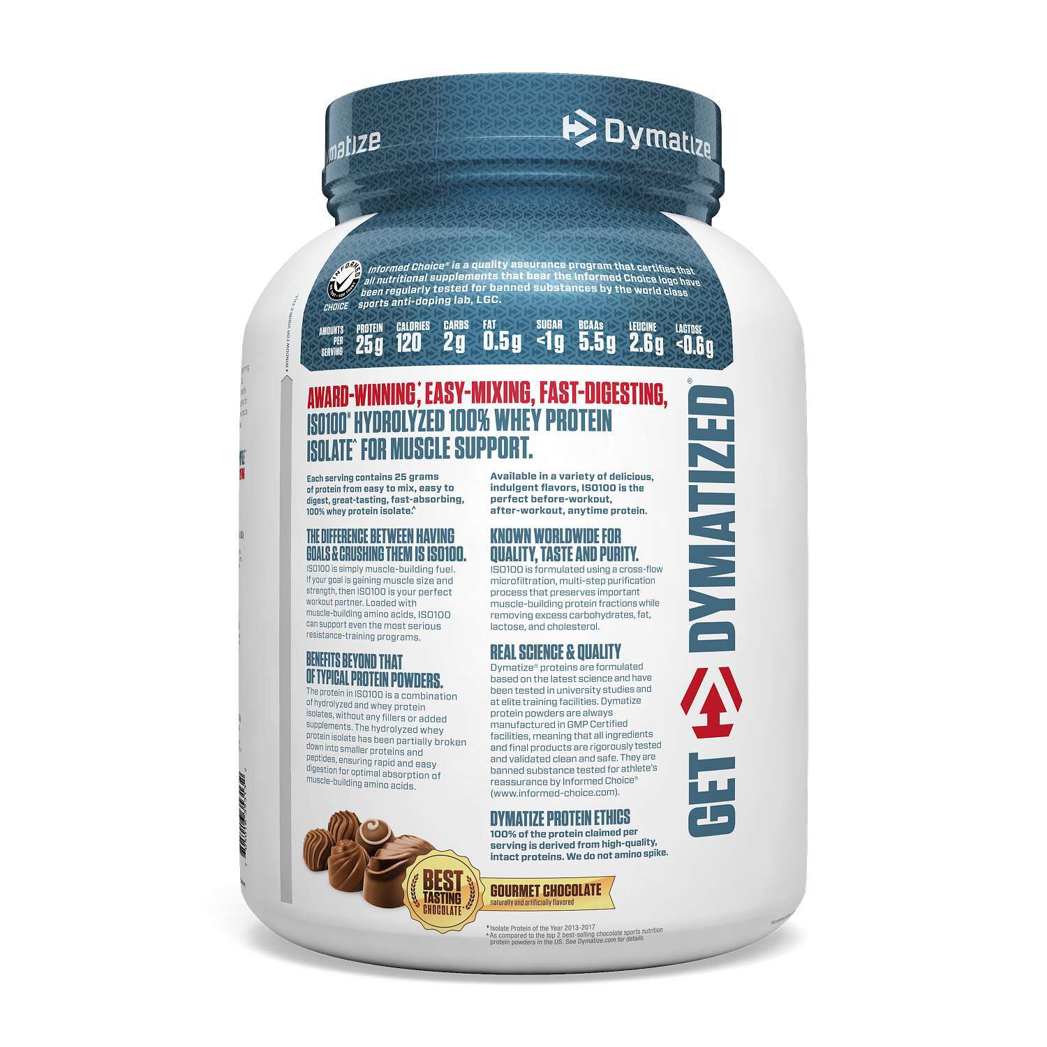 ISO100 Hydrolyzed Whey Protein - Gourmet Chocolate (43 Servings)