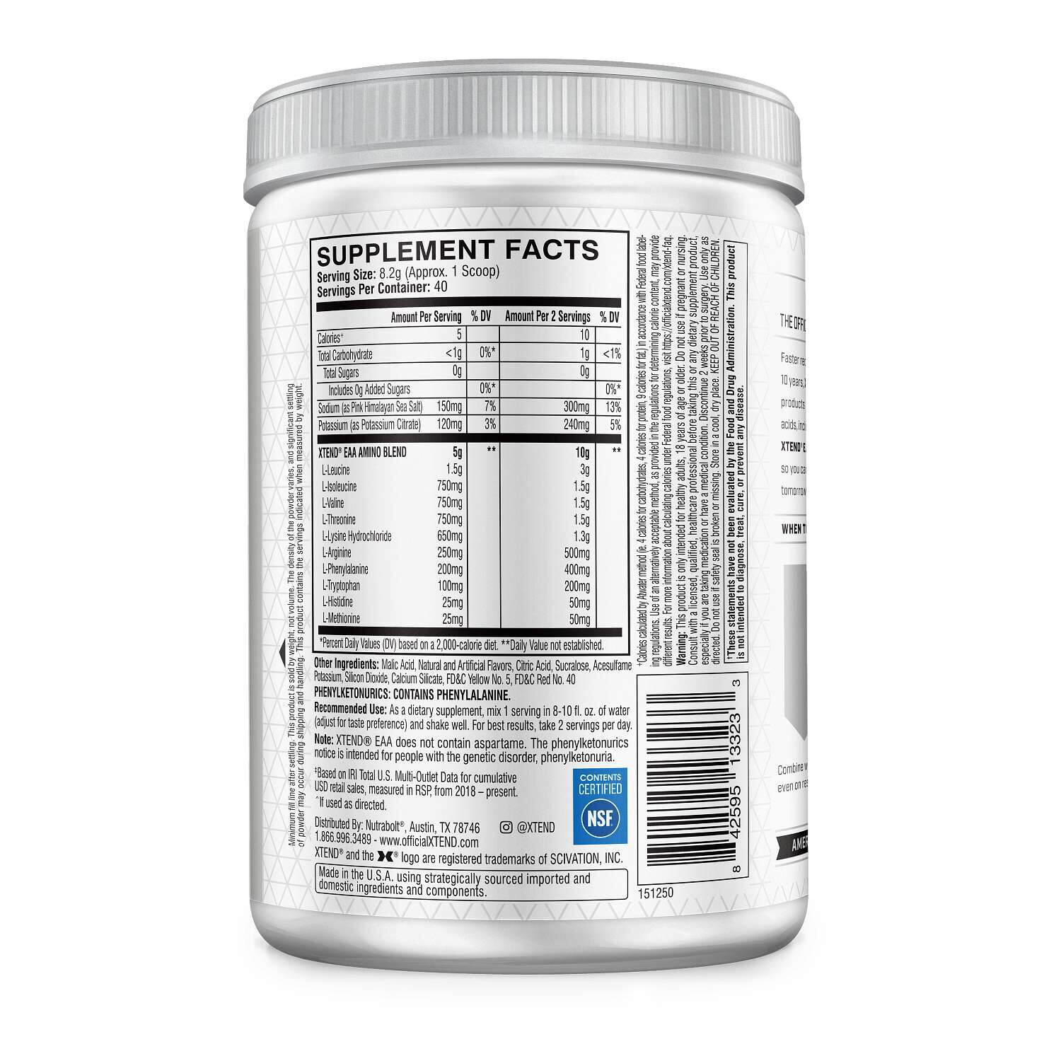 Essential Amino Acids Zero Sugar - Mango (40 Servings)  | GNC