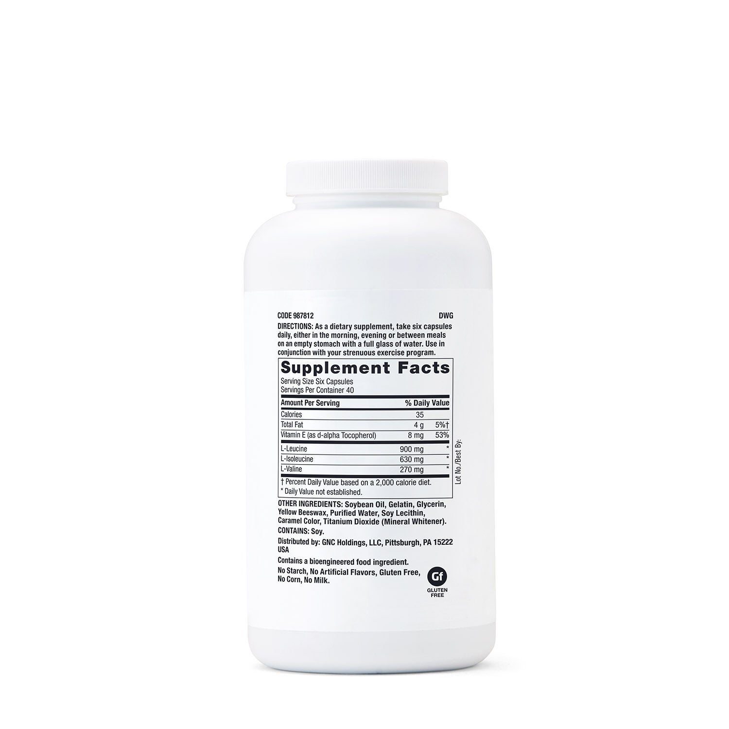 BCAA 1800 mg - 240 Capsules (40 Servings)