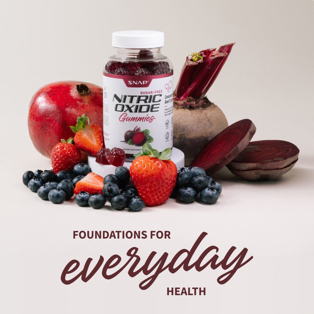 Nitric Oxide Sugar-Free Gummies - Mixed Berry - 60 Gummies (30 Servings)  | GNC