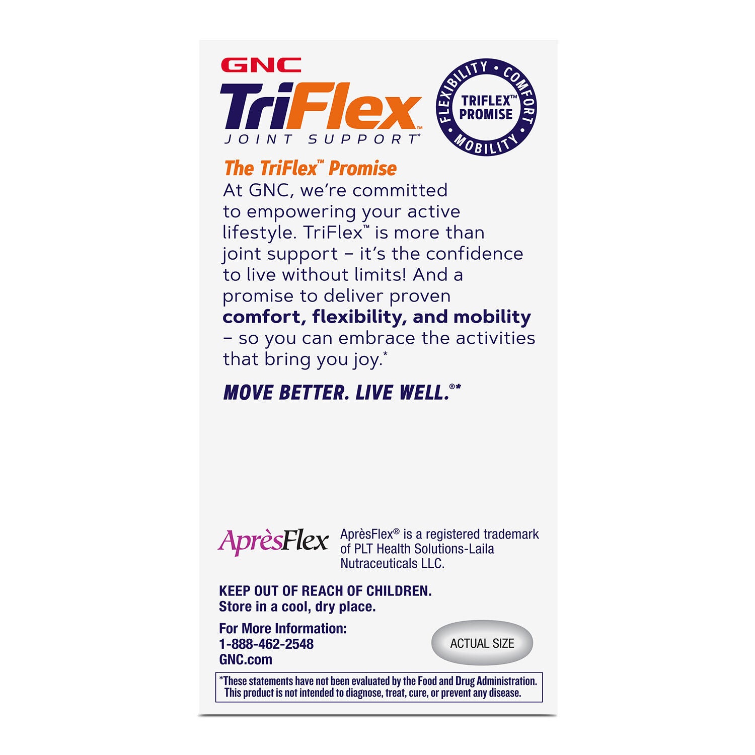 TriFlex Joint Support Fast-Acting - 120 Caplets (30 Servings)  | GNC