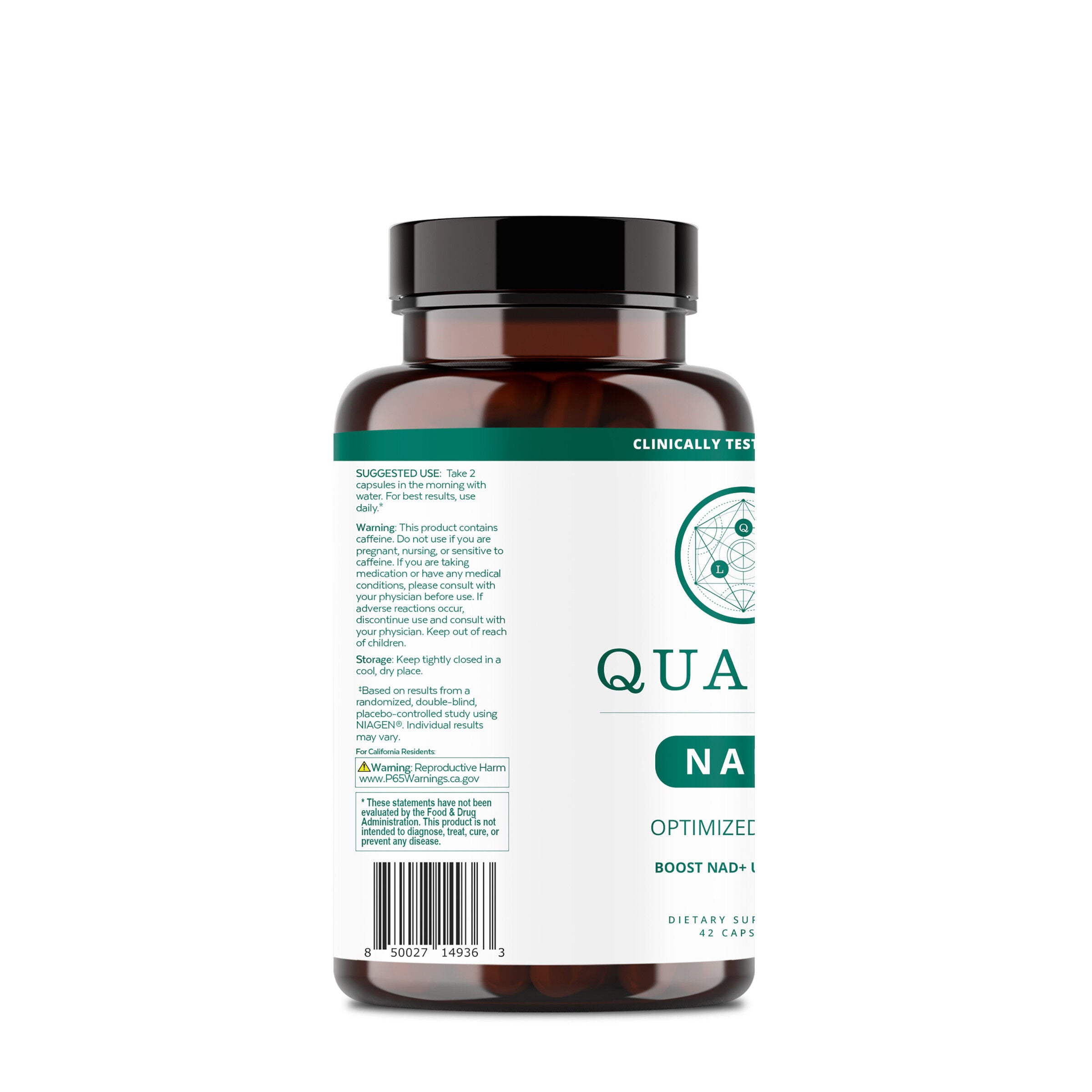 Qualia Life Sciences Qualia NAD+ 42 Capsules (21 Servings) GNC