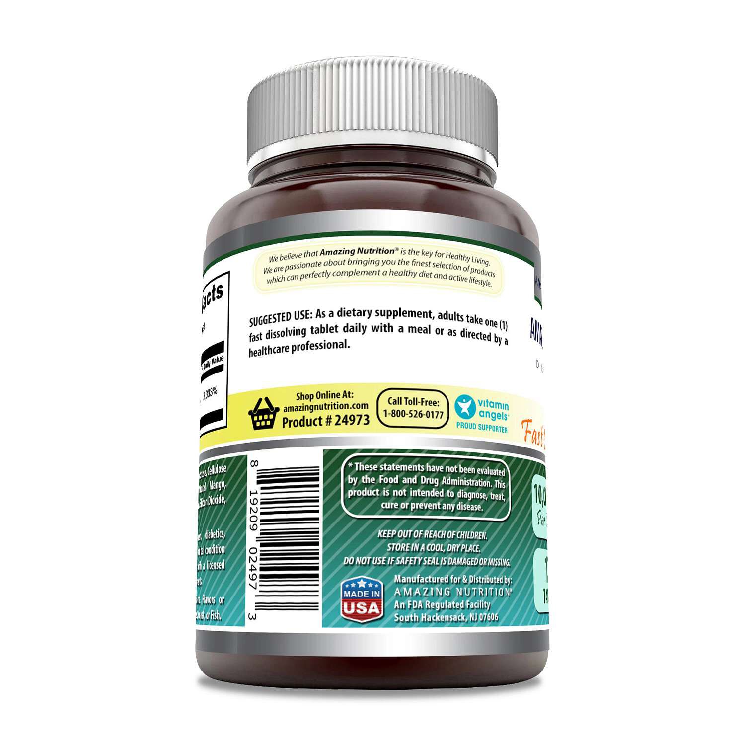 Biotin 10000mcg - Citrus - 120 Tablets (120 Servings)
