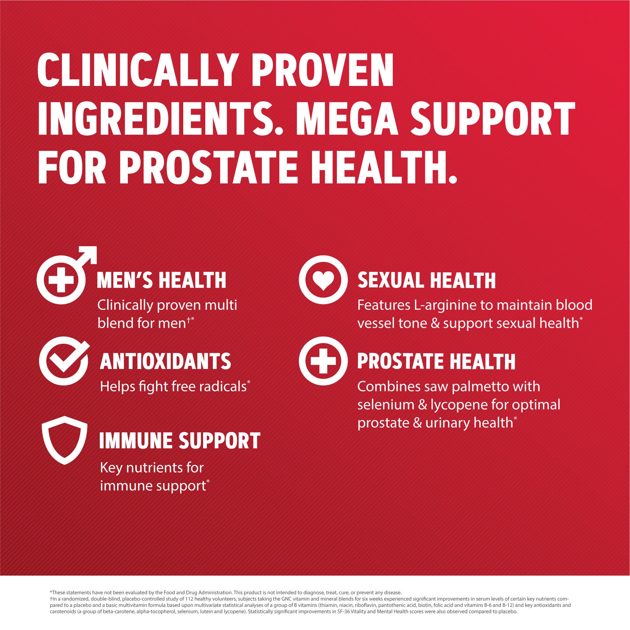 Prostate and Virility Multivitamin - 90 Caplets (45 Servings)  | GNC