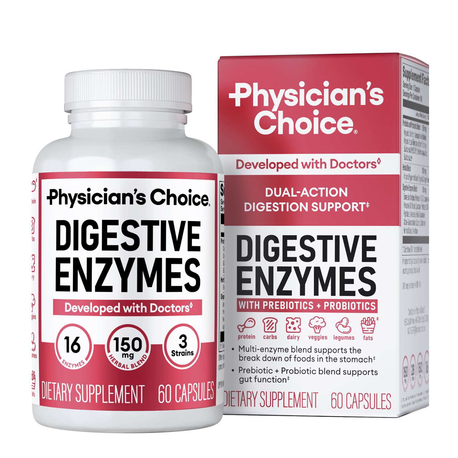 Digestive Enzymes - 60 Capsules (60 Servings) | GNC