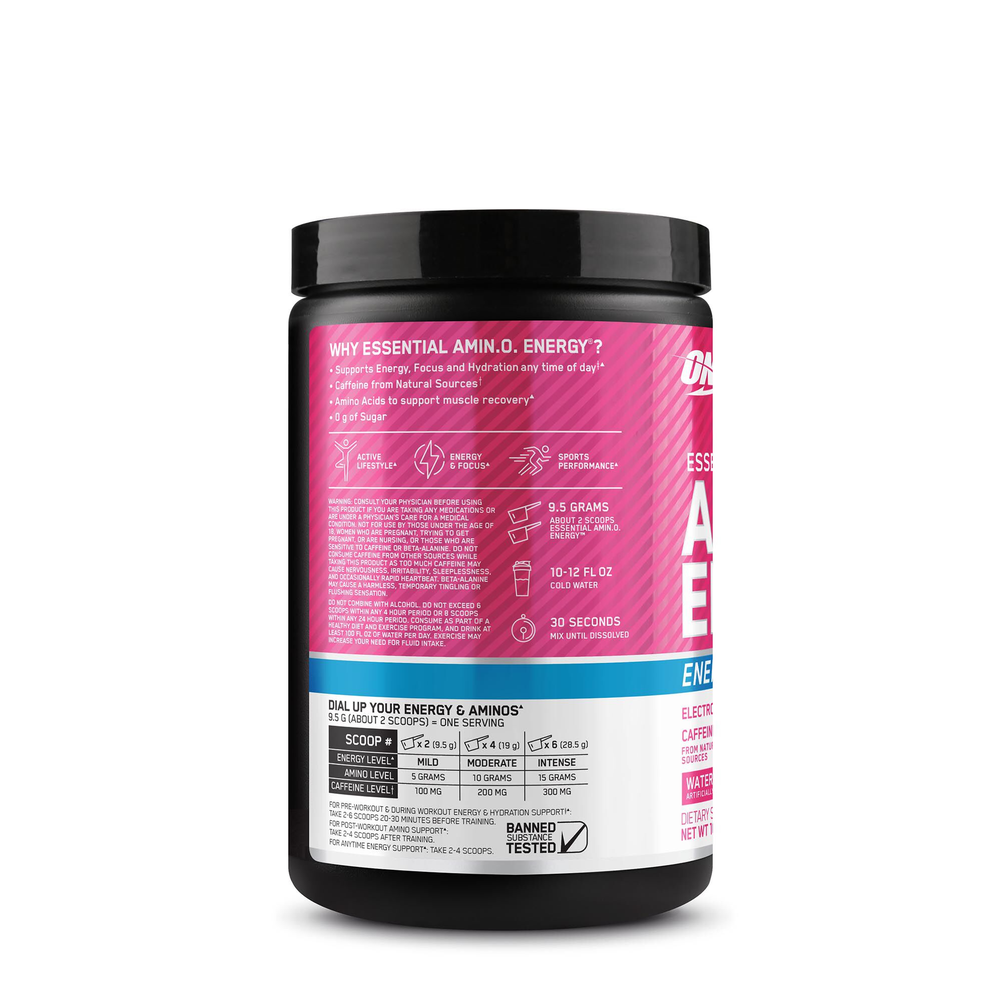 Essential AMIN.O. Energy + Electrolytes - Watermelon Splash&nbsp;(30 Servings) Watermelon Splash | GNC