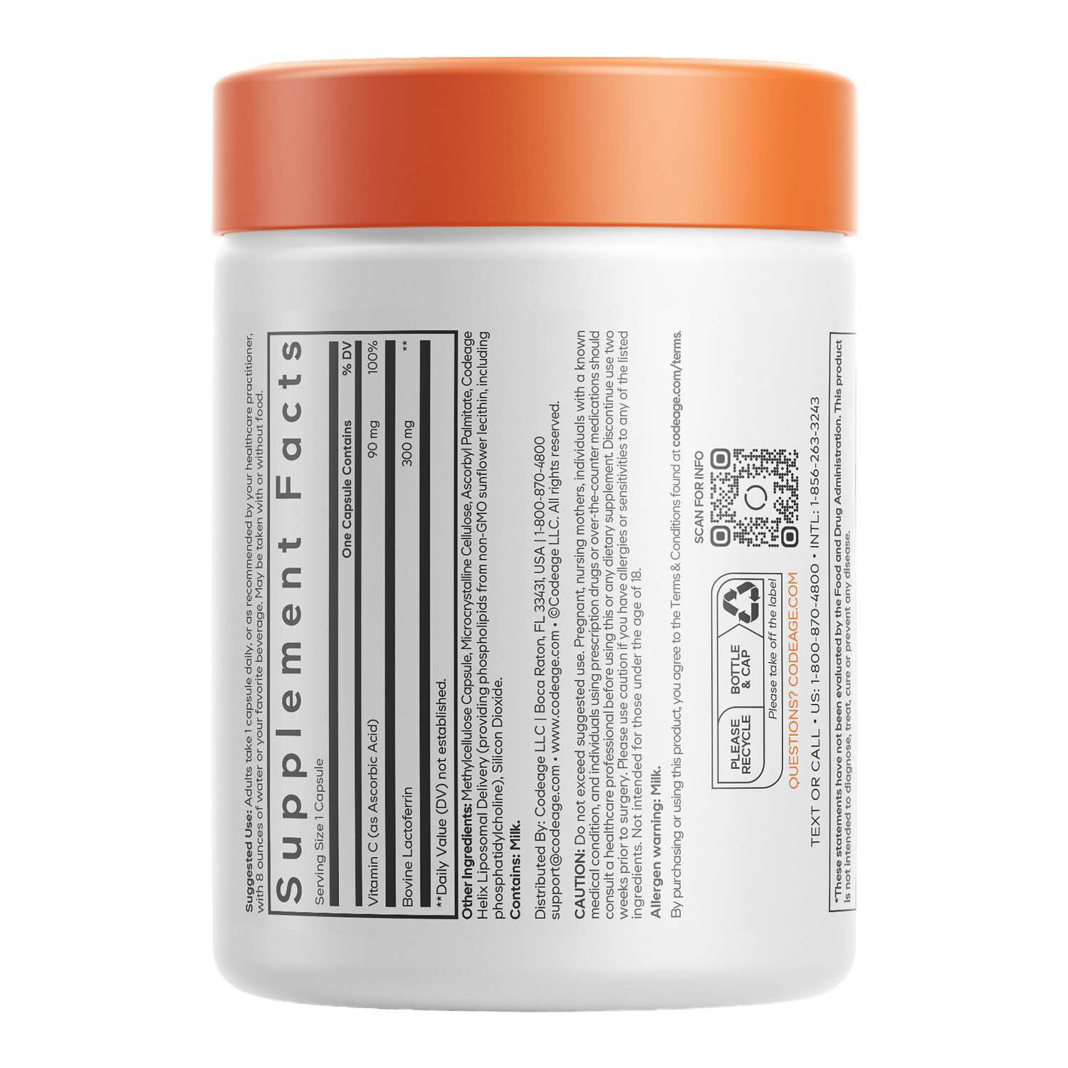 Liposomal Lactoferrin+ - 60 Capsules (60 Servings)  | GNC