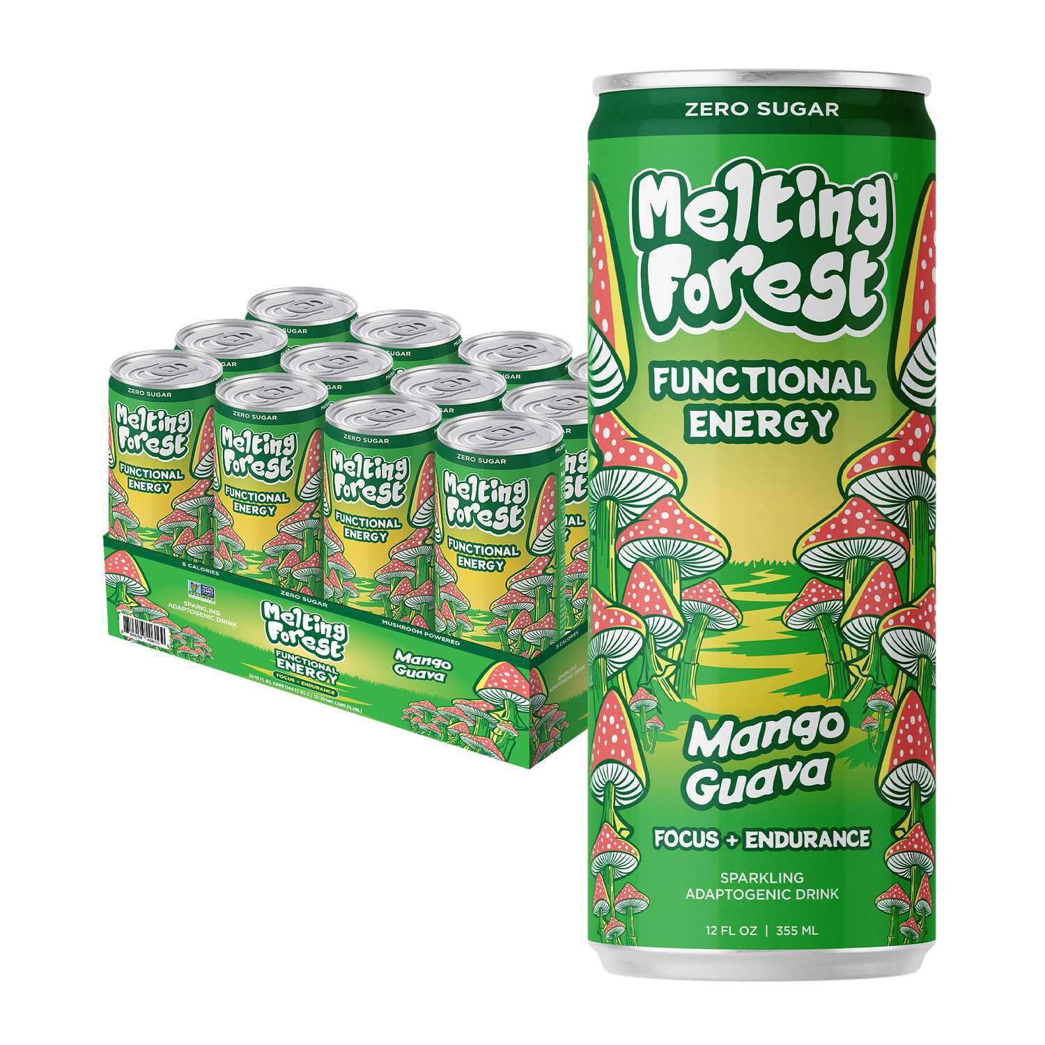 Functional Energy Drink - Mango Guava - 12 oz. (12 Cans)