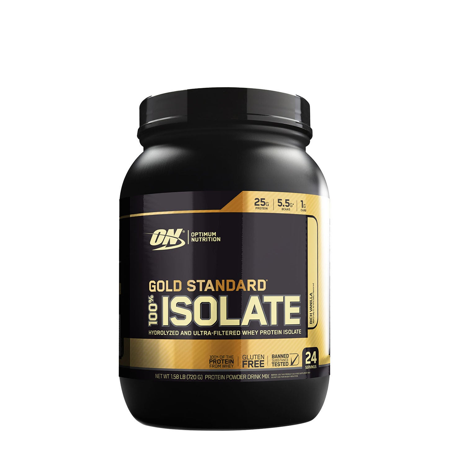 Optimum Nutrition Gold Standard 100 Isolate Rich Vanilla Gnc