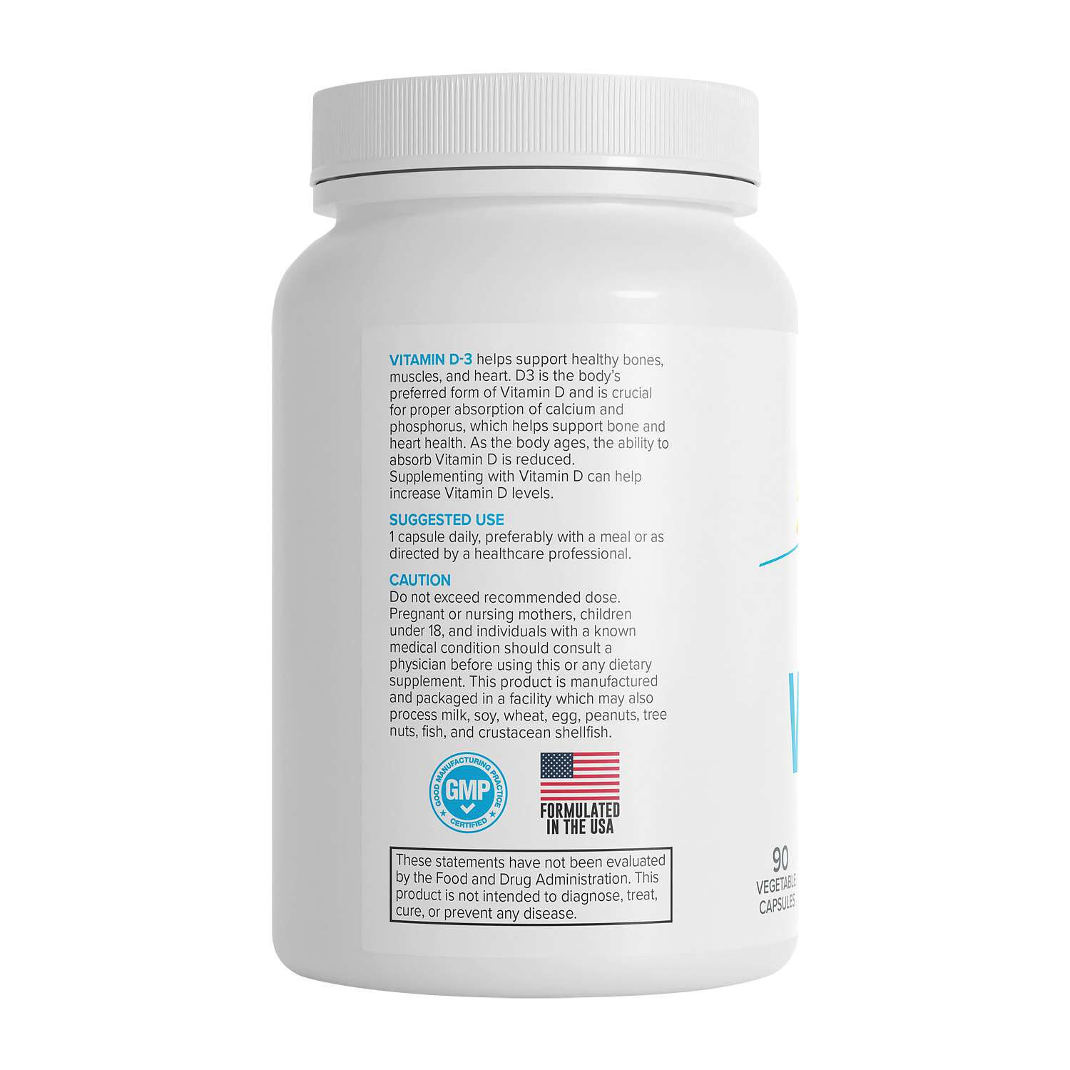 Vitamin D-3 - 90 Tablets (90 Servings)