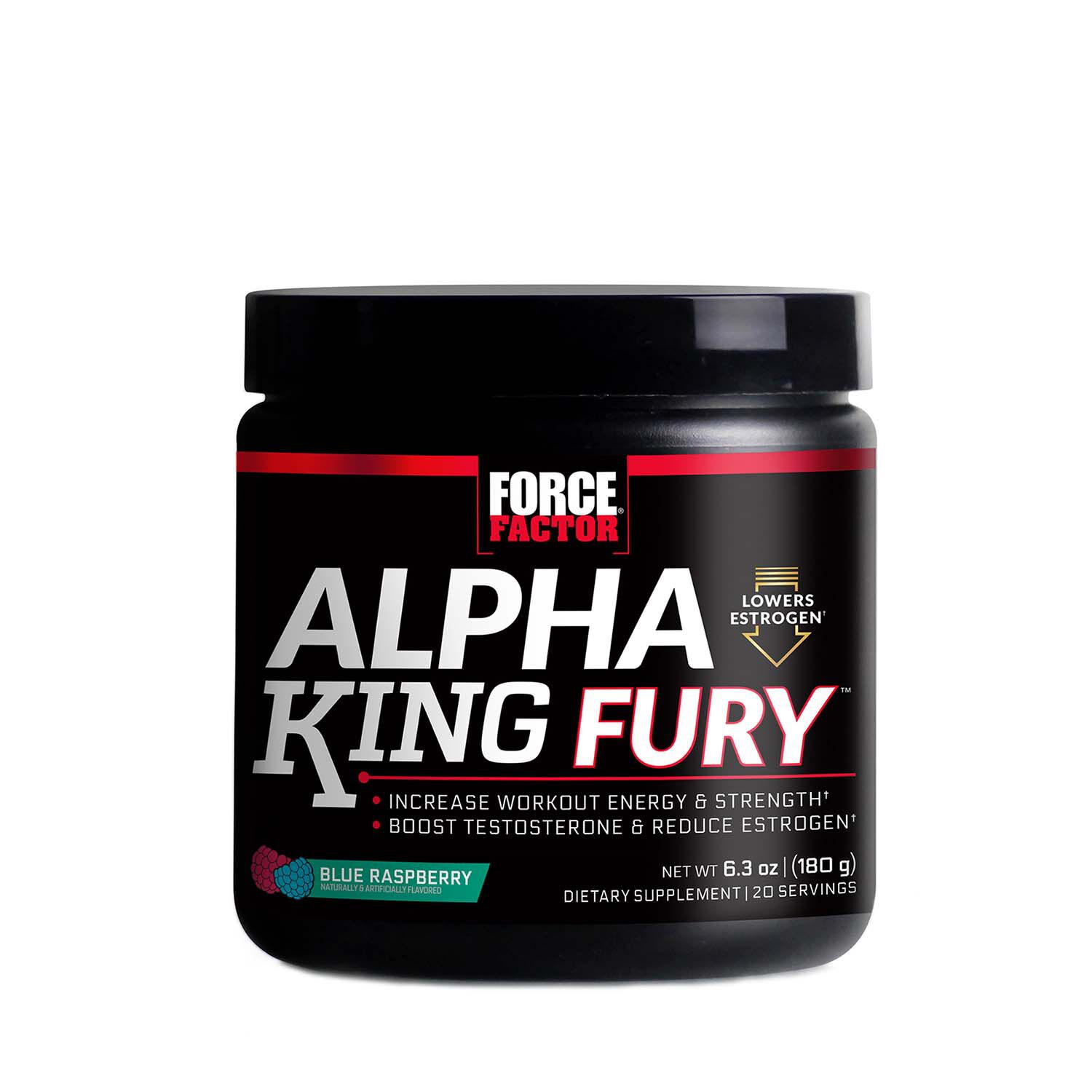 Force Factor Alpha King Fury Blue Raspberry Gnc