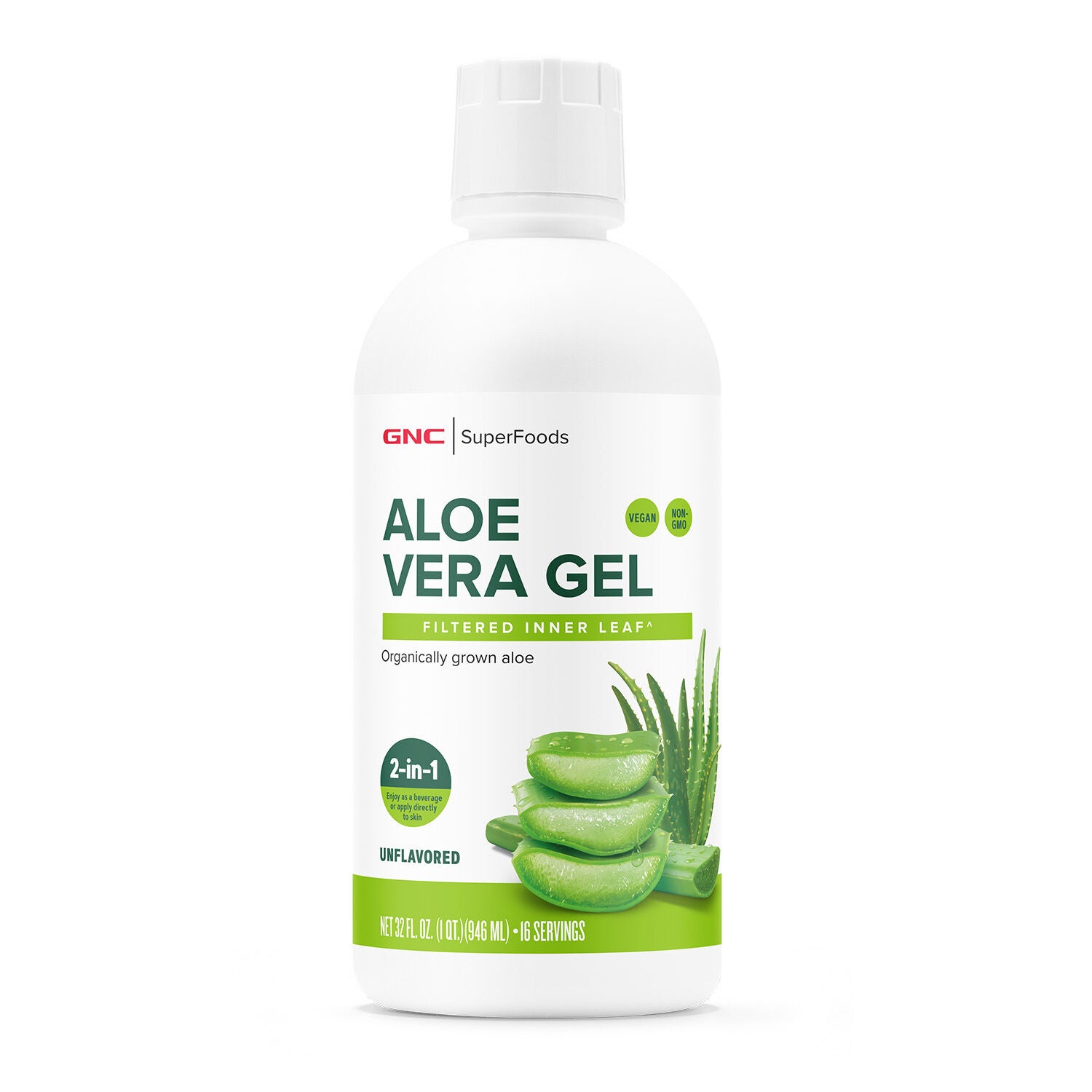 Aloe Vera Gel - Unflavored - 32 fl oz (16 Servings)  | GNC