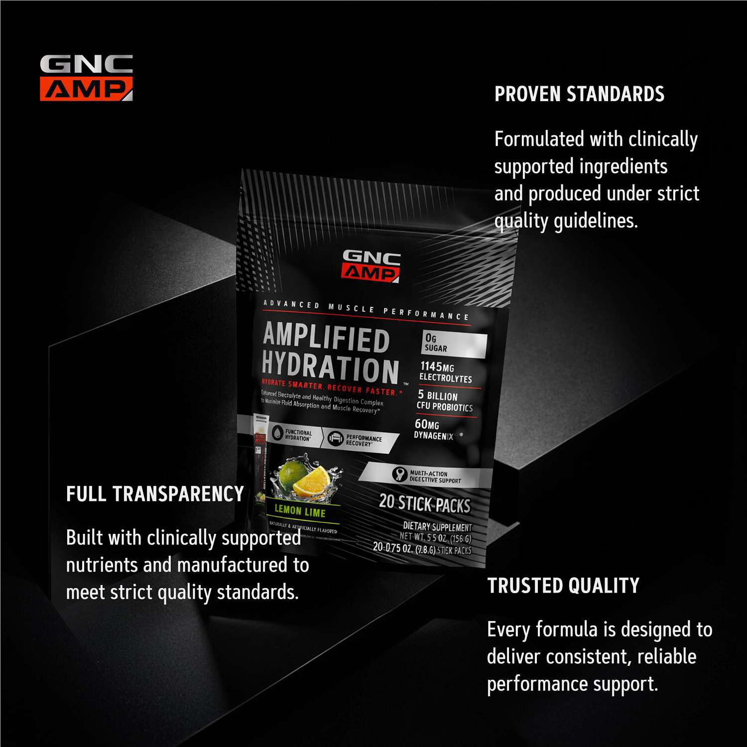 Amplified Hydration - Lemon Lime (20 Stick Packs)