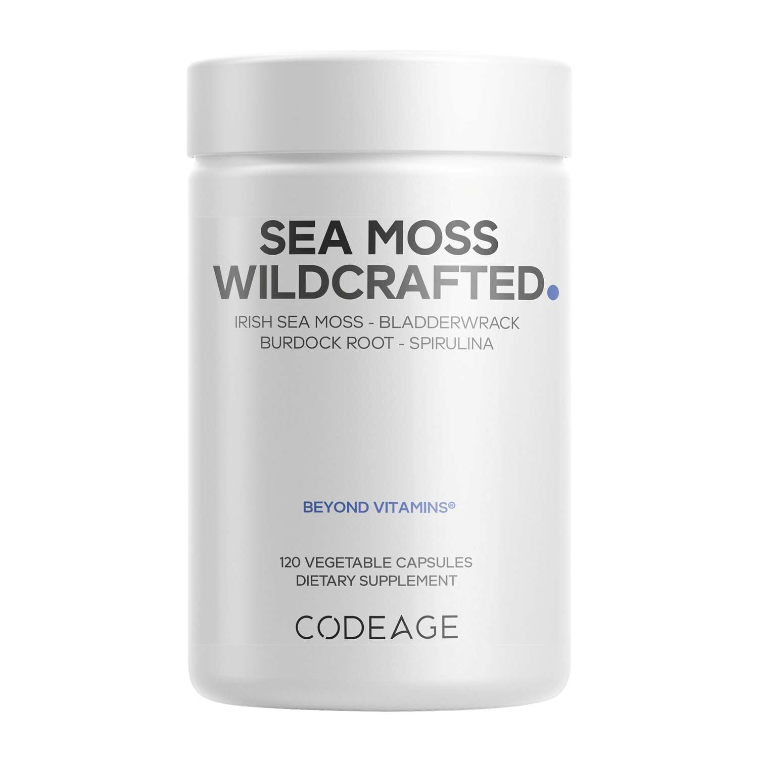 Wildcrafted Sea Moss - 120 Capsules (60 Servings) | GNC