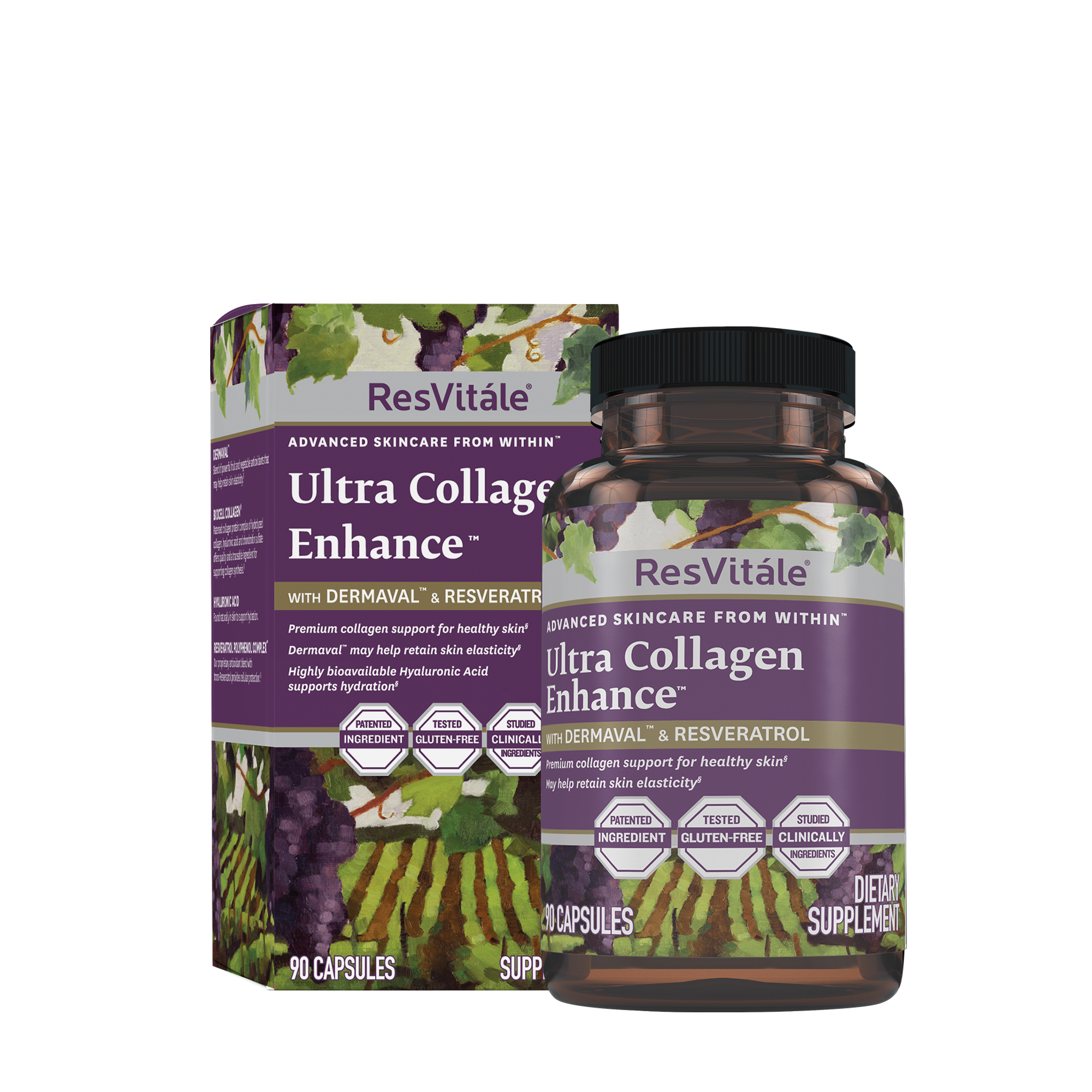 ResVitále Ultra Collagen Enhance Healthy - 90 Capsules (30 Servings)