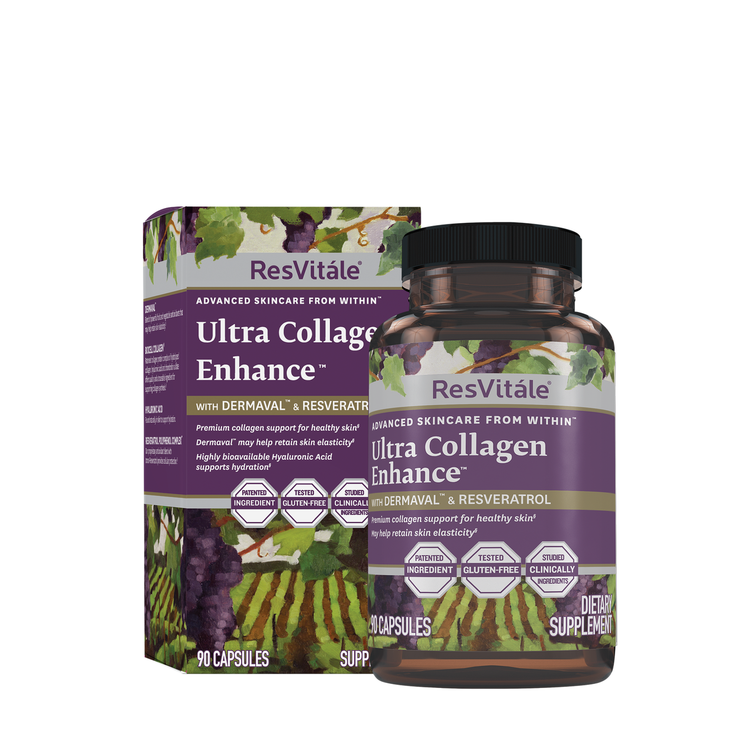 ResVitále Ultra Collagen Enhance Healthy - 90 Capsules (30 Servings)