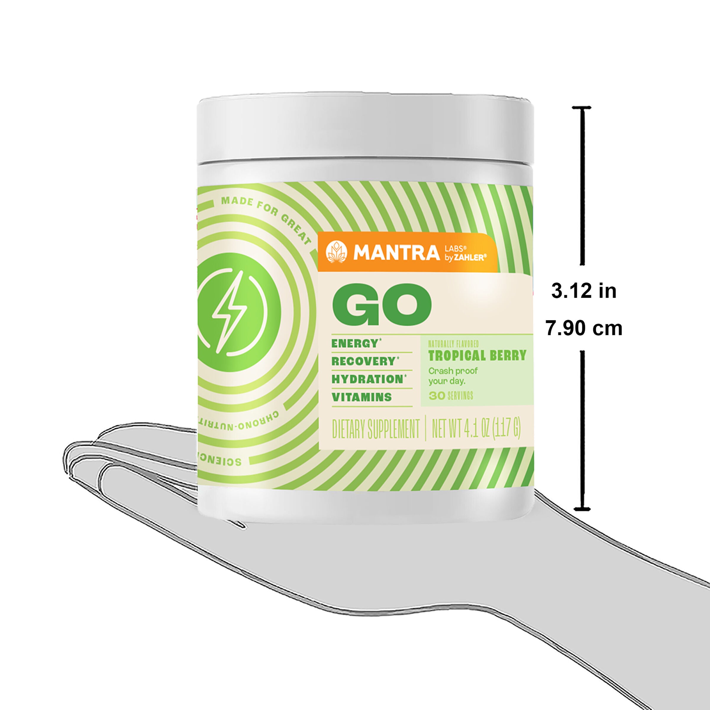 ZAHLER® - Mantra Go - Tropical Berry - 4.1 oz (30 Servings) | GNC
