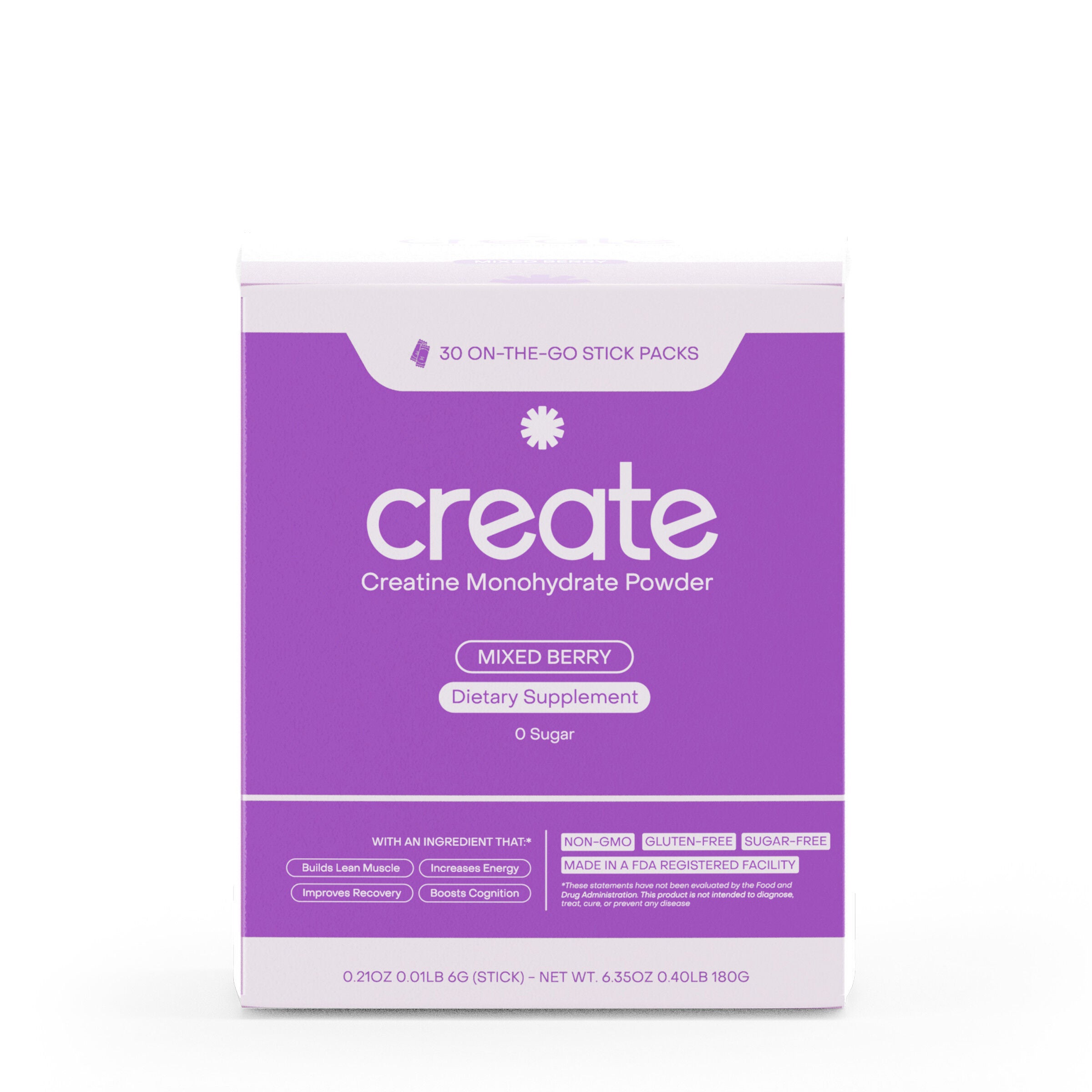 Creatine Monohydrate On-The-Go Stick Packs - Mixed Berry (30 Stick Packs)  | GNC