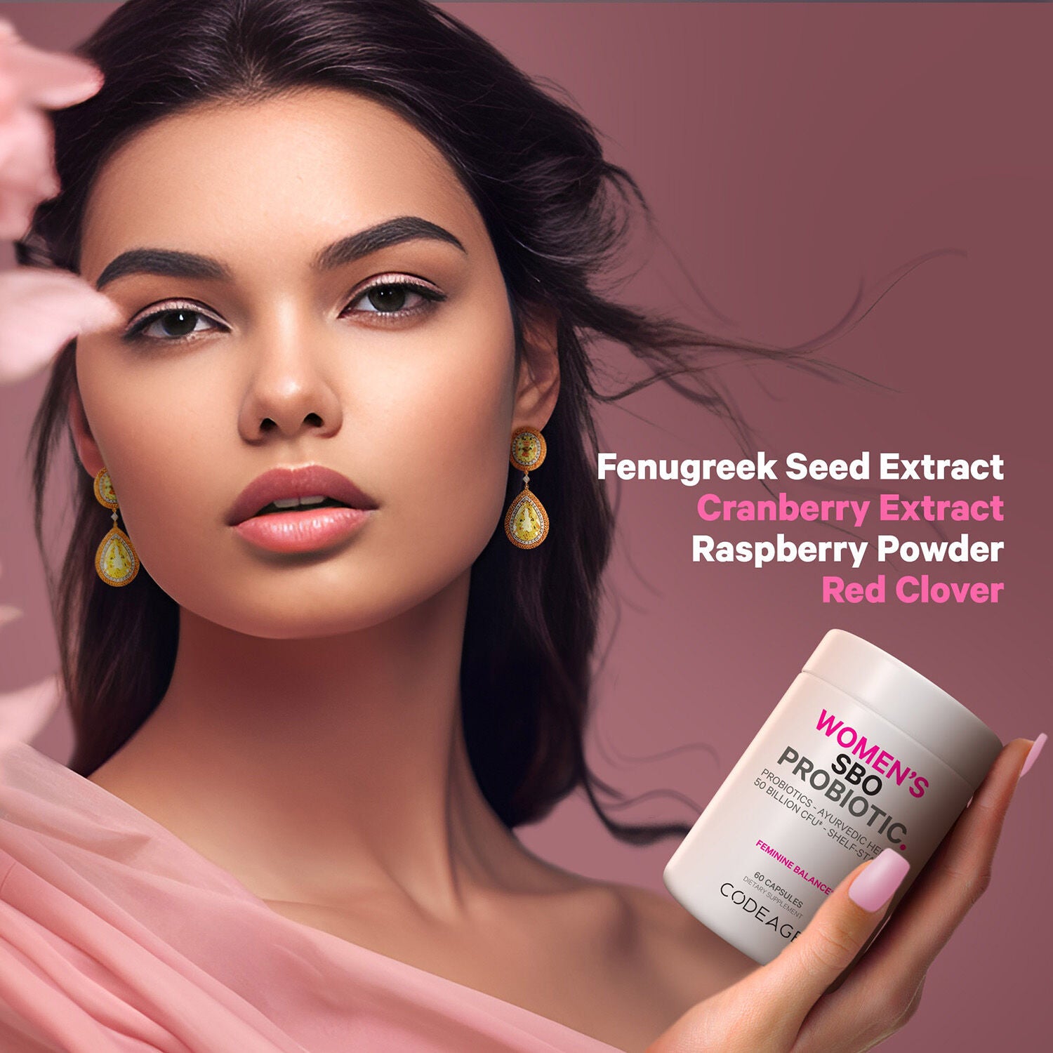 Women's Probiotic 50 Billion CFU &amp; Prebiotics Vegan Digestion Supplement - 60 Capsules (30 Servings)  | GNC