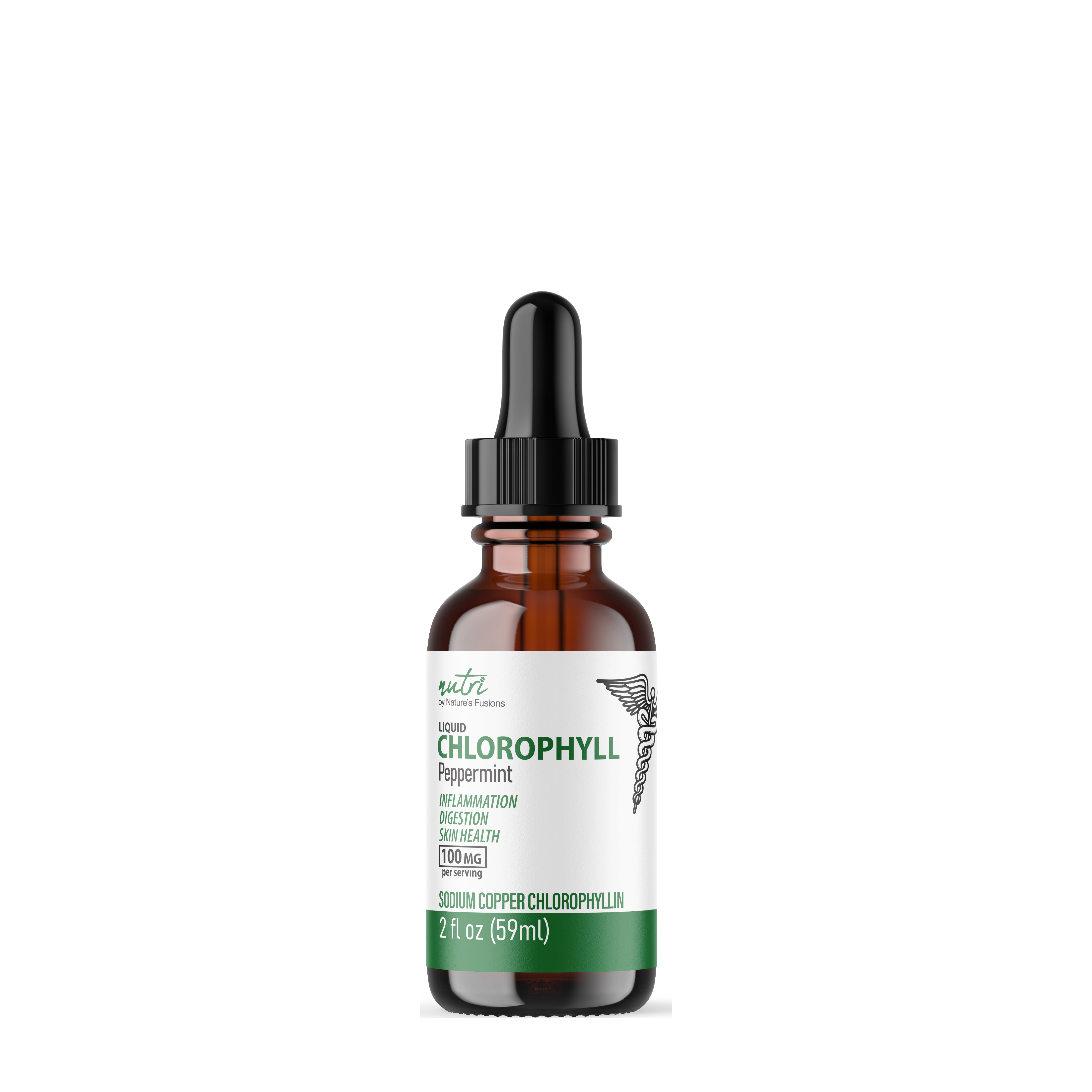Chlorophyll 100mg - Peppermint - 2 oz. (59 Servings)