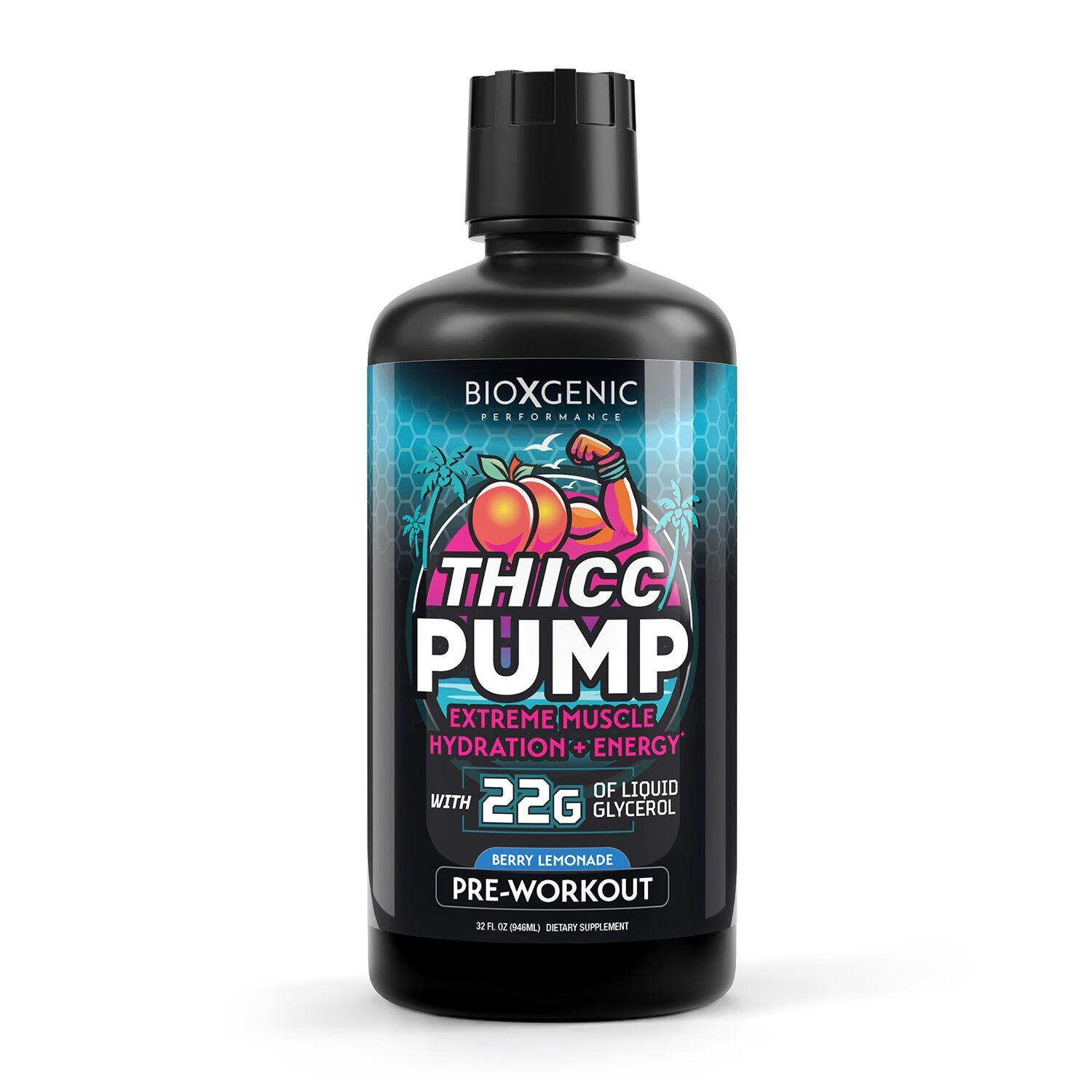 Thicc Pump Pre-Workout - Berry Lemonade (16 Servings)  | GNC