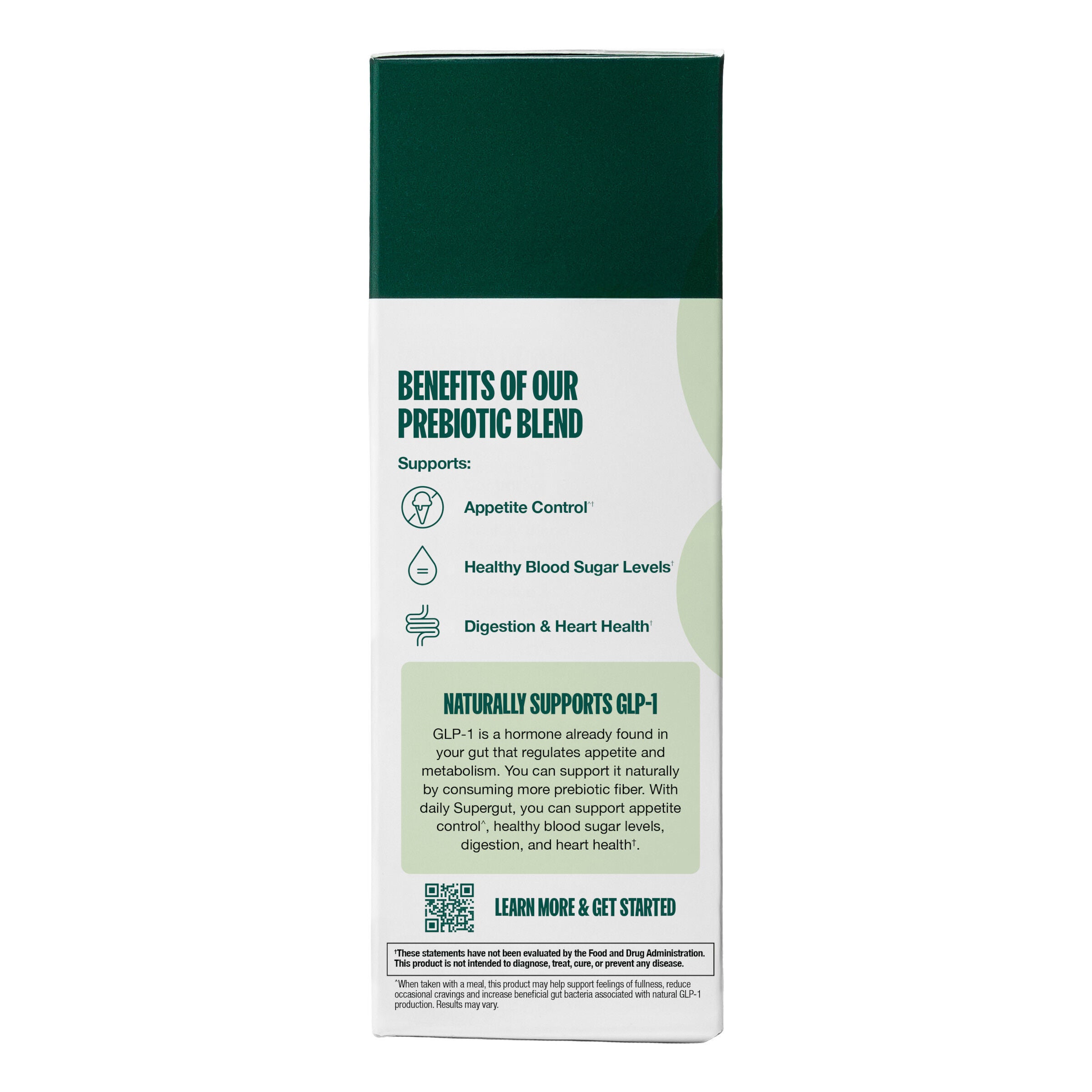 GLP-1 Daily Support Prebiotic Fiber - Unflavored - 0.3 oz. (15 Servings)  | GNC