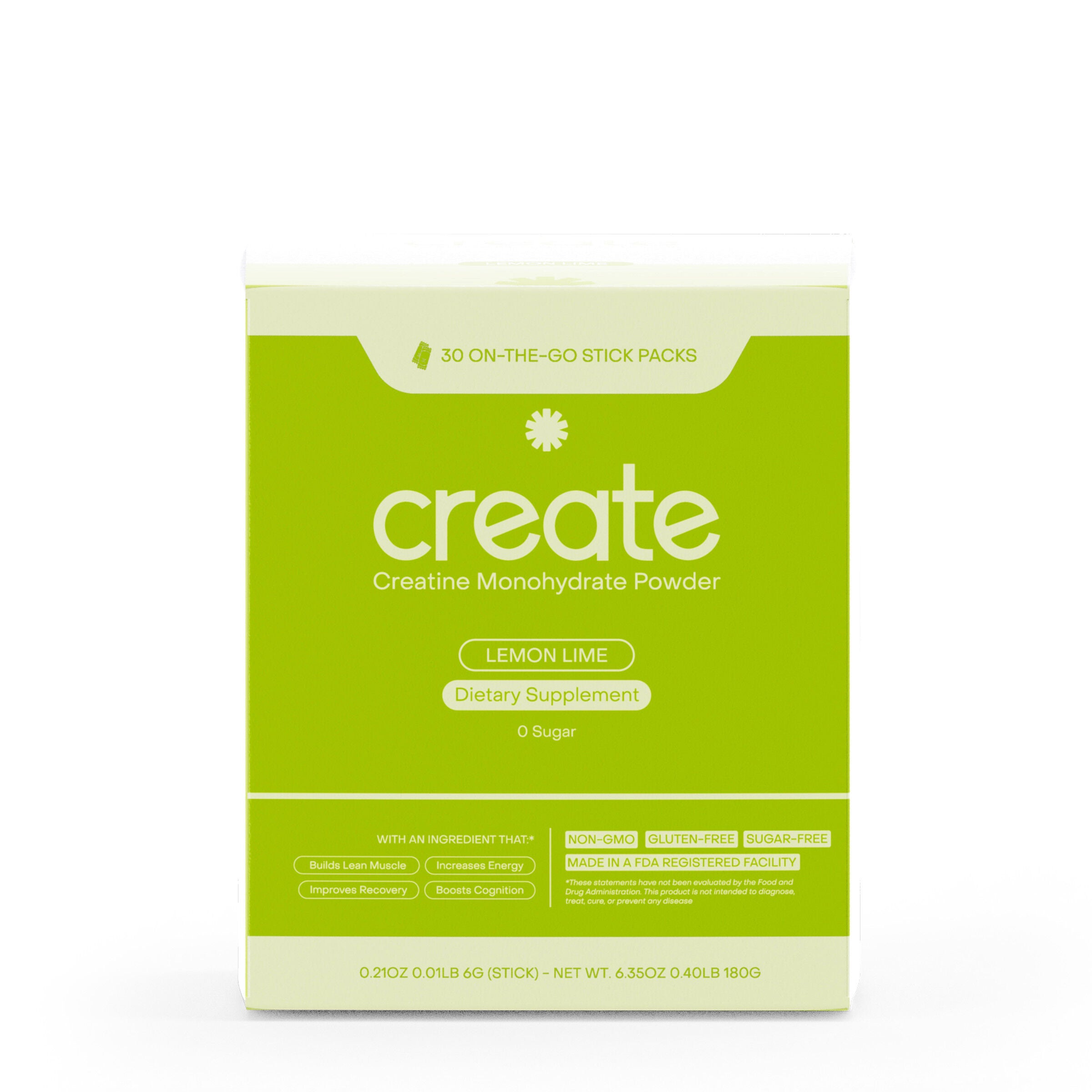 Creatine Monohydrate On-The-Go Stick Packs - Lemon Lime (30 Stick Packs)  | GNC