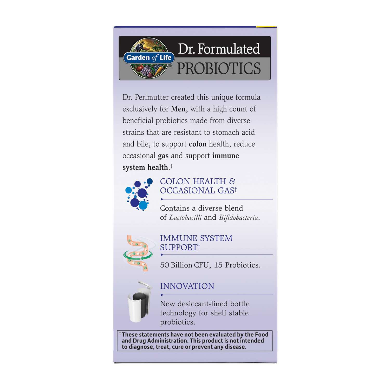 Once Daily Men's Probiotic - 30 Vegetarian Capsules (30 Servings)